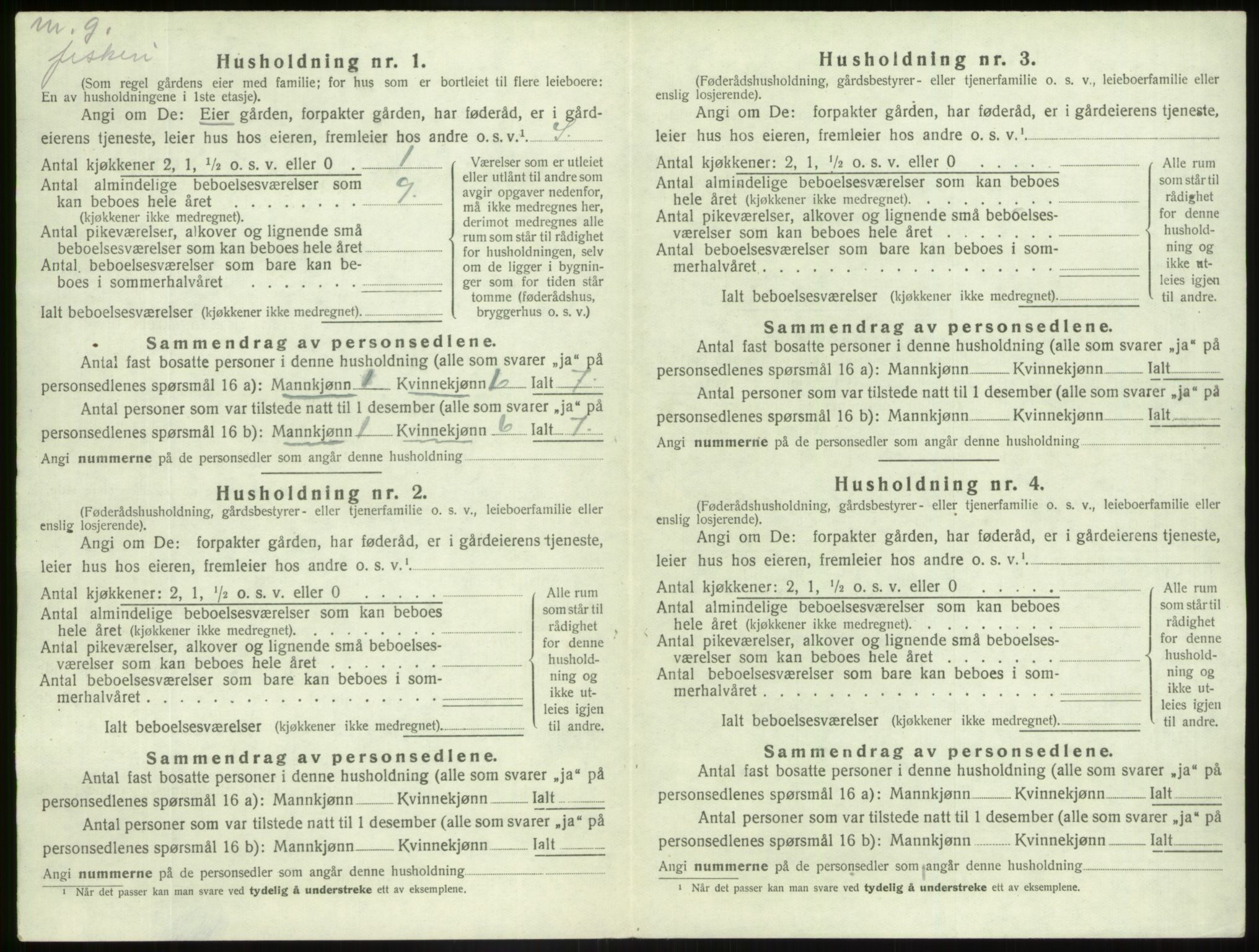SAB, Folketelling 1920 for 1428 Askvoll herred, 1920, s. 1026
