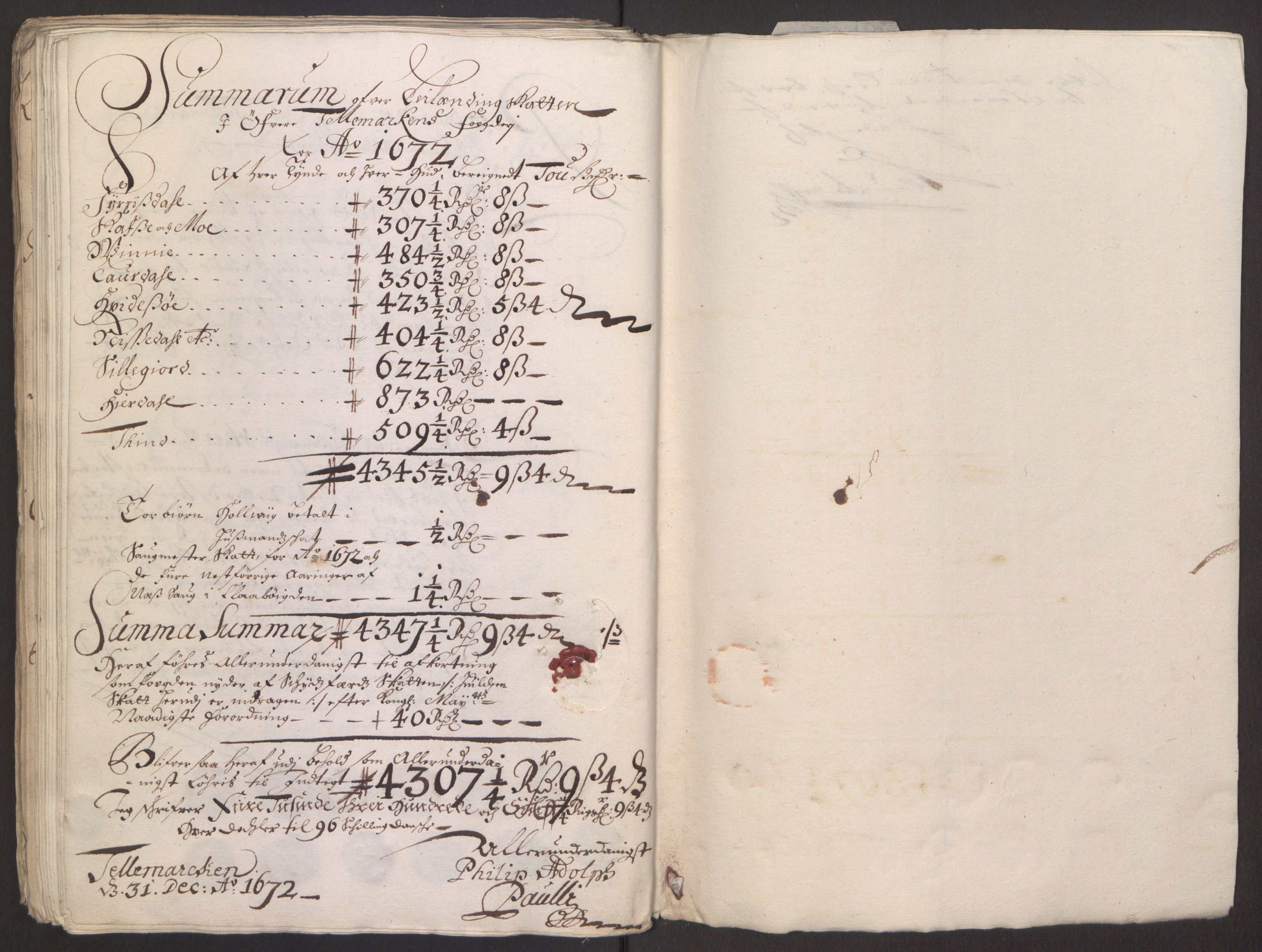 Rentekammeret inntil 1814, Reviderte regnskaper, Fogderegnskap, RA/EA-4092/R35/L2060: Fogderegnskap Øvre og Nedre Telemark, 1671-1672, s. 408
