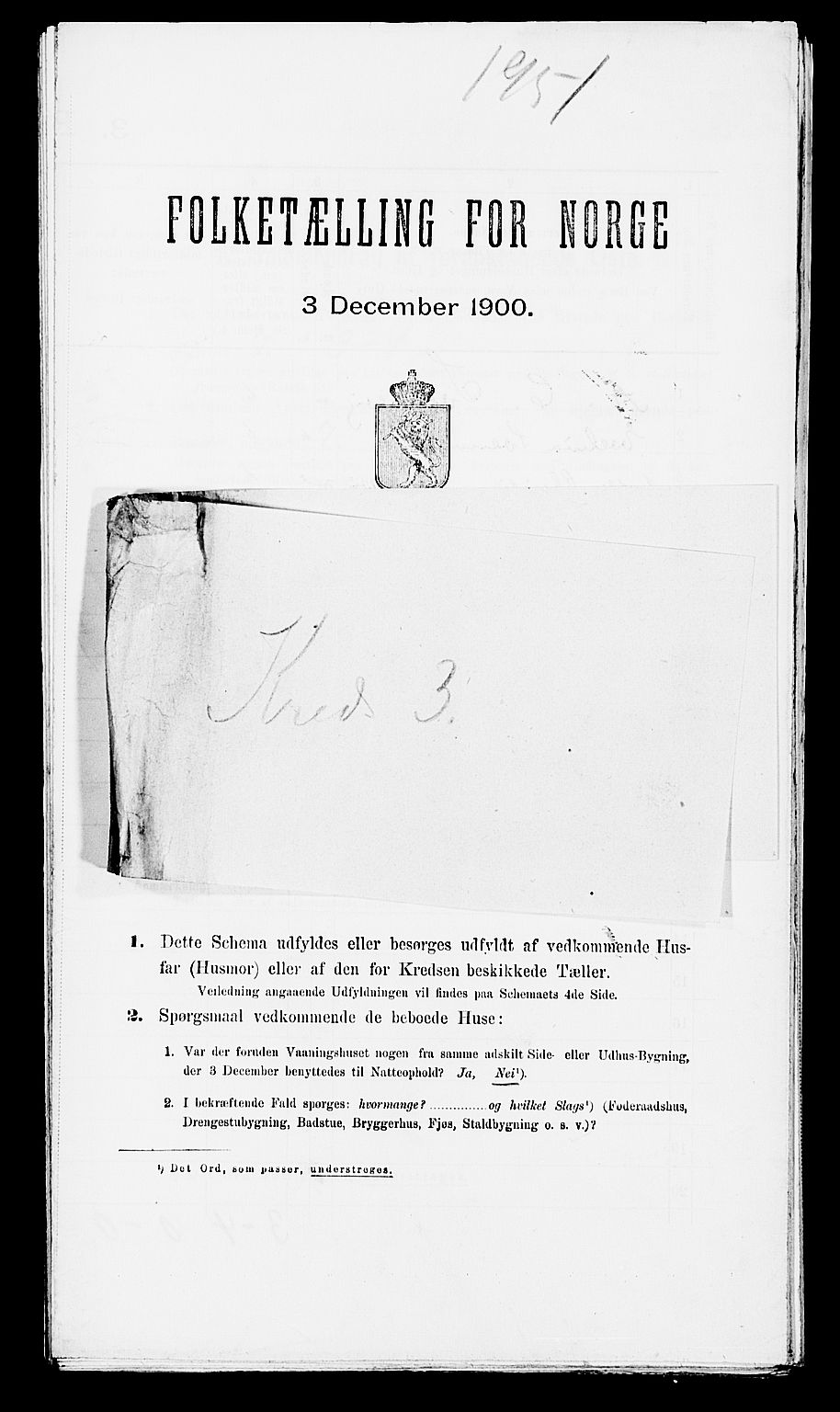 SAK, Folketelling 1900 for 0914 Holt herred, 1900, s. 425