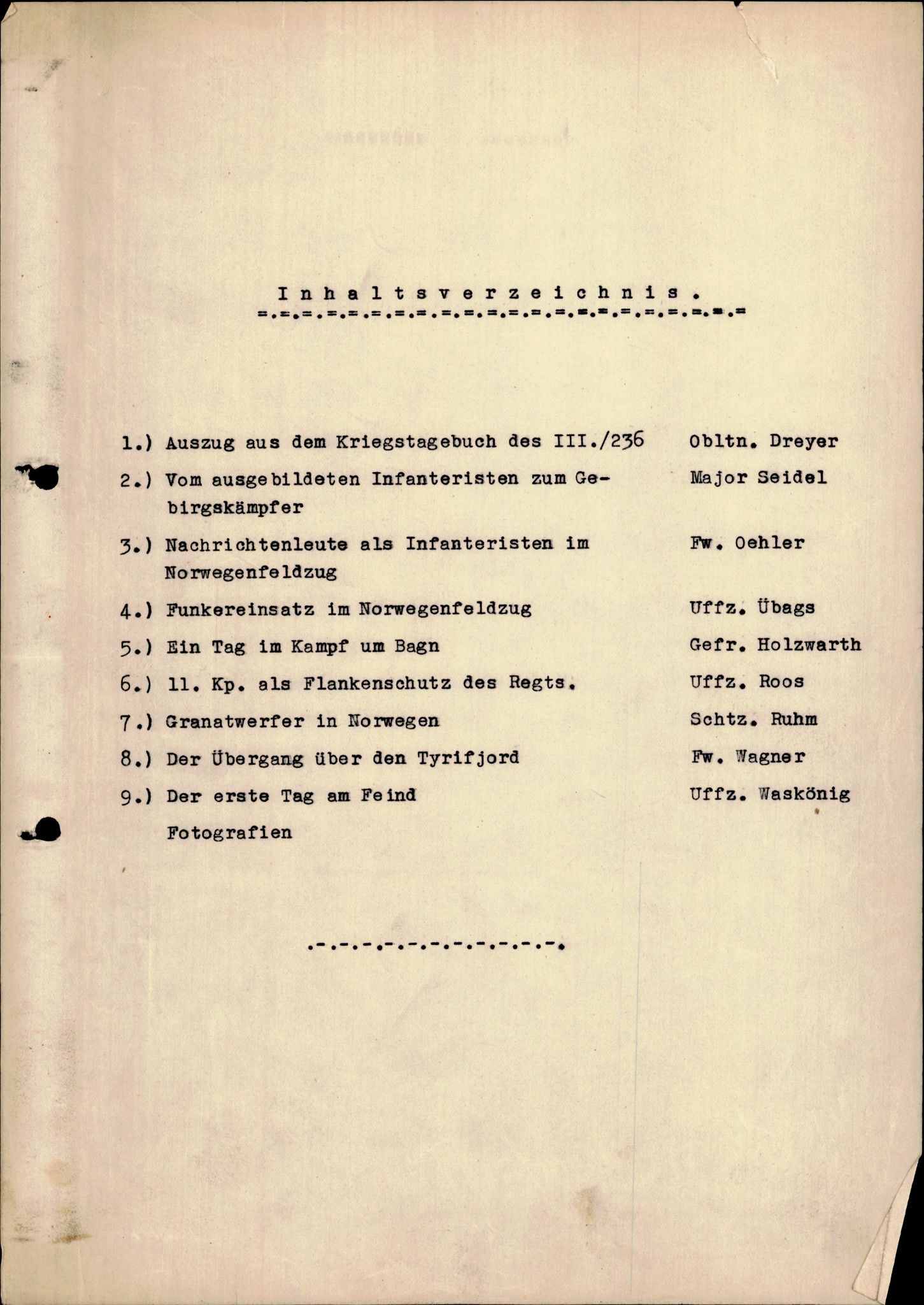 Forsvarets Overkommando. 2 kontor. Arkiv 11.4. Spredte tyske arkivsaker, AV/RA-RAFA-7031/D/Dar/Darc/L0028: Diverse tyske militære innberetninger og saksakter, 1940-1945