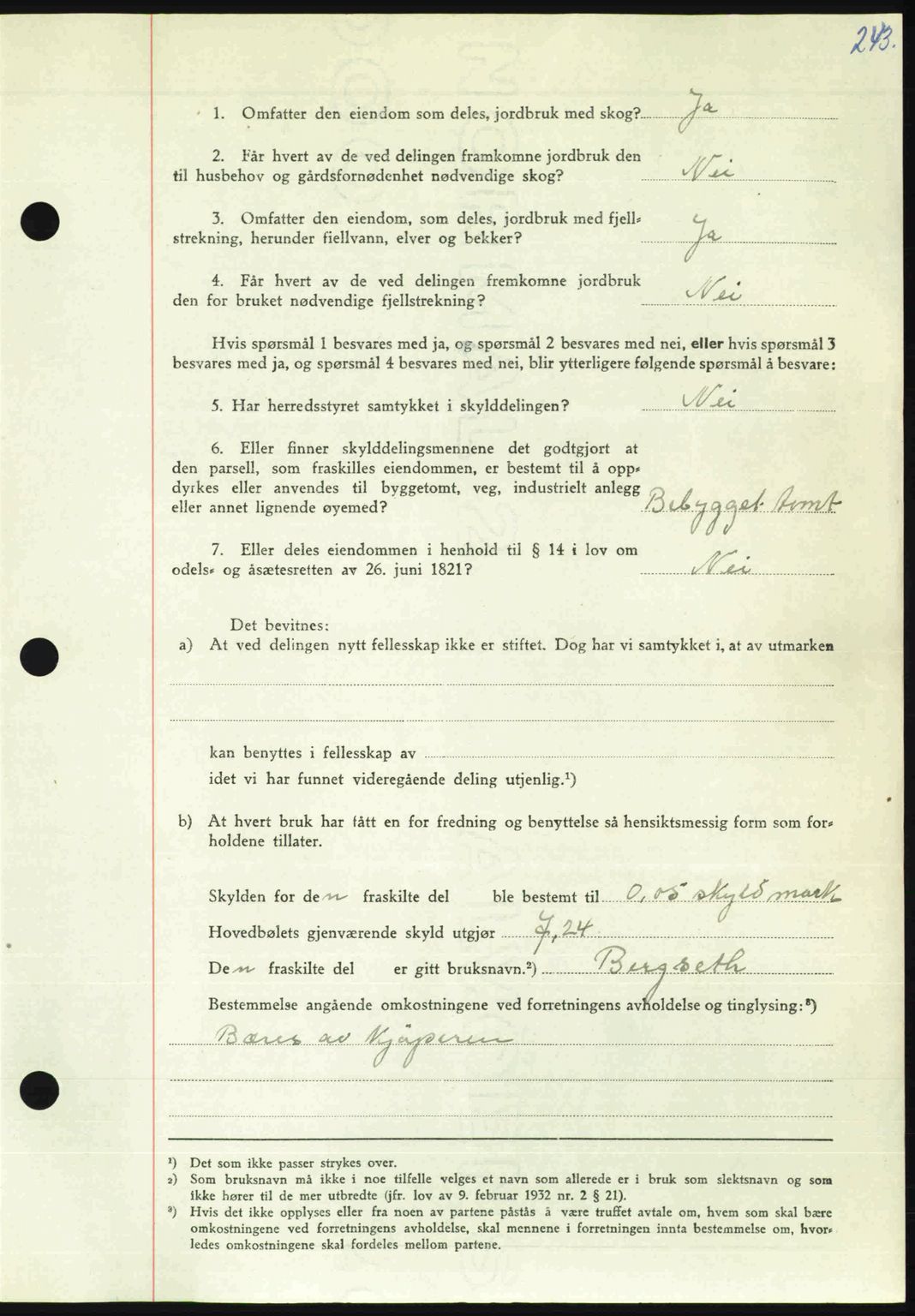 Nordmøre sorenskriveri, AV/SAT-A-4132/1/2/2Ca: Pantebok nr. A105, 1947-1947, Dagboknr: 1462/1947