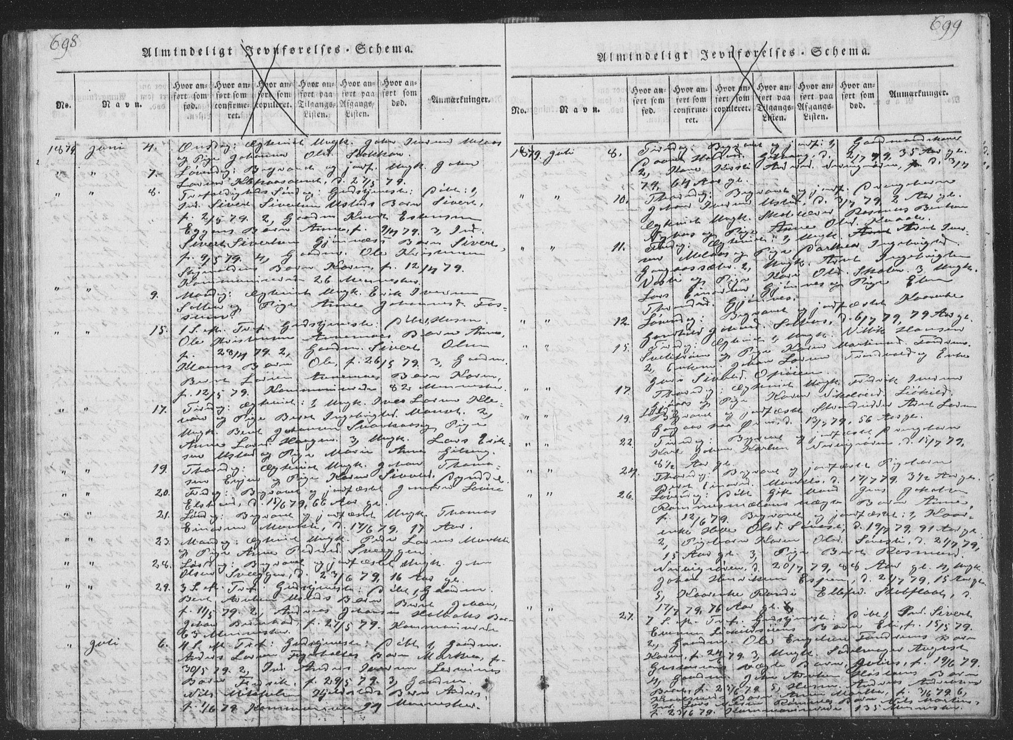 Ministerialprotokoller, klokkerbøker og fødselsregistre - Sør-Trøndelag, SAT/A-1456/668/L0816: Klokkerbok nr. 668C05, 1816-1893, s. 698-699