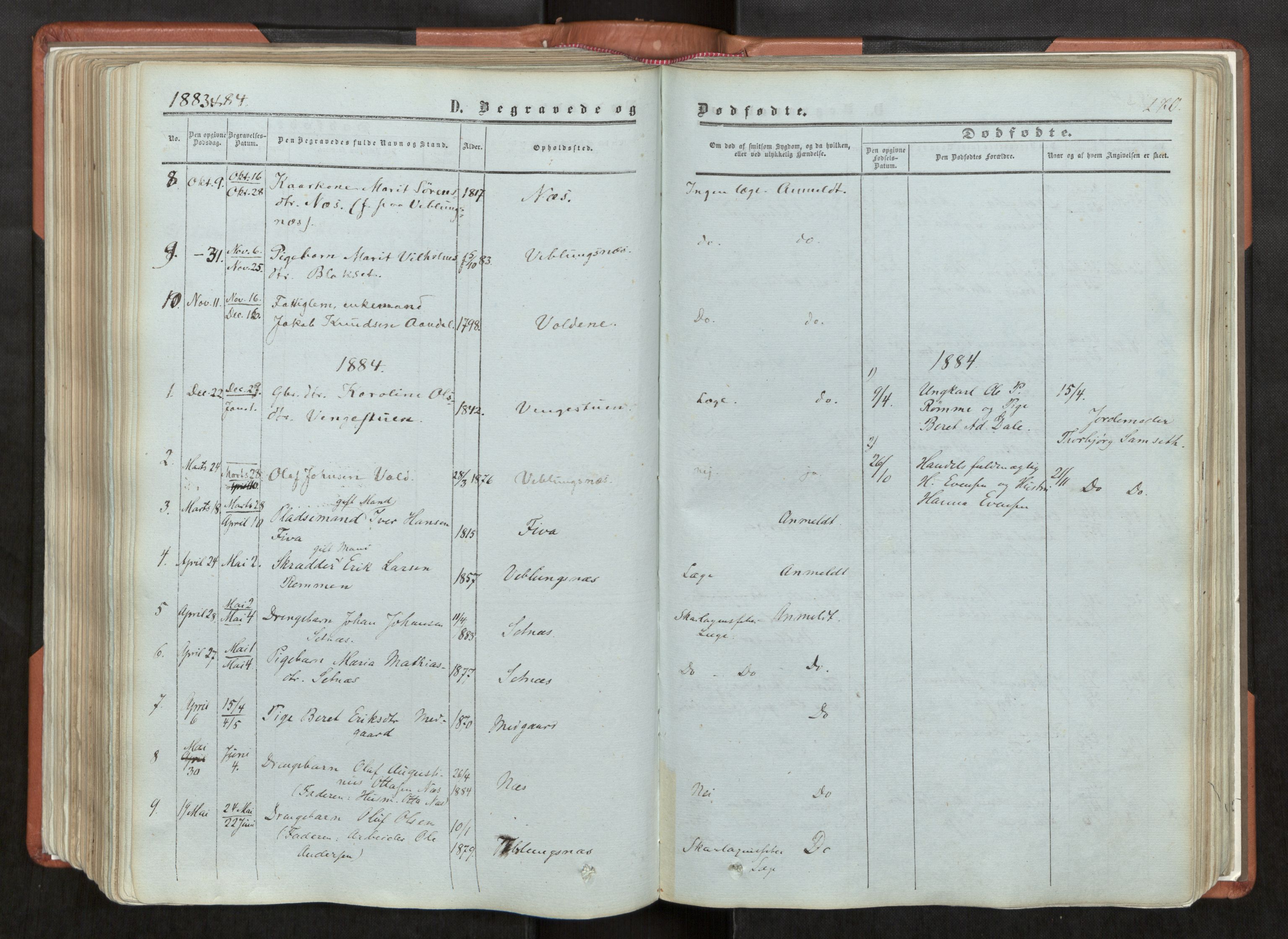 Ministerialprotokoller, klokkerbøker og fødselsregistre - Møre og Romsdal, AV/SAT-A-1454/544/L0572: Ministerialbok nr. 544A05, 1854-1886, s. 270