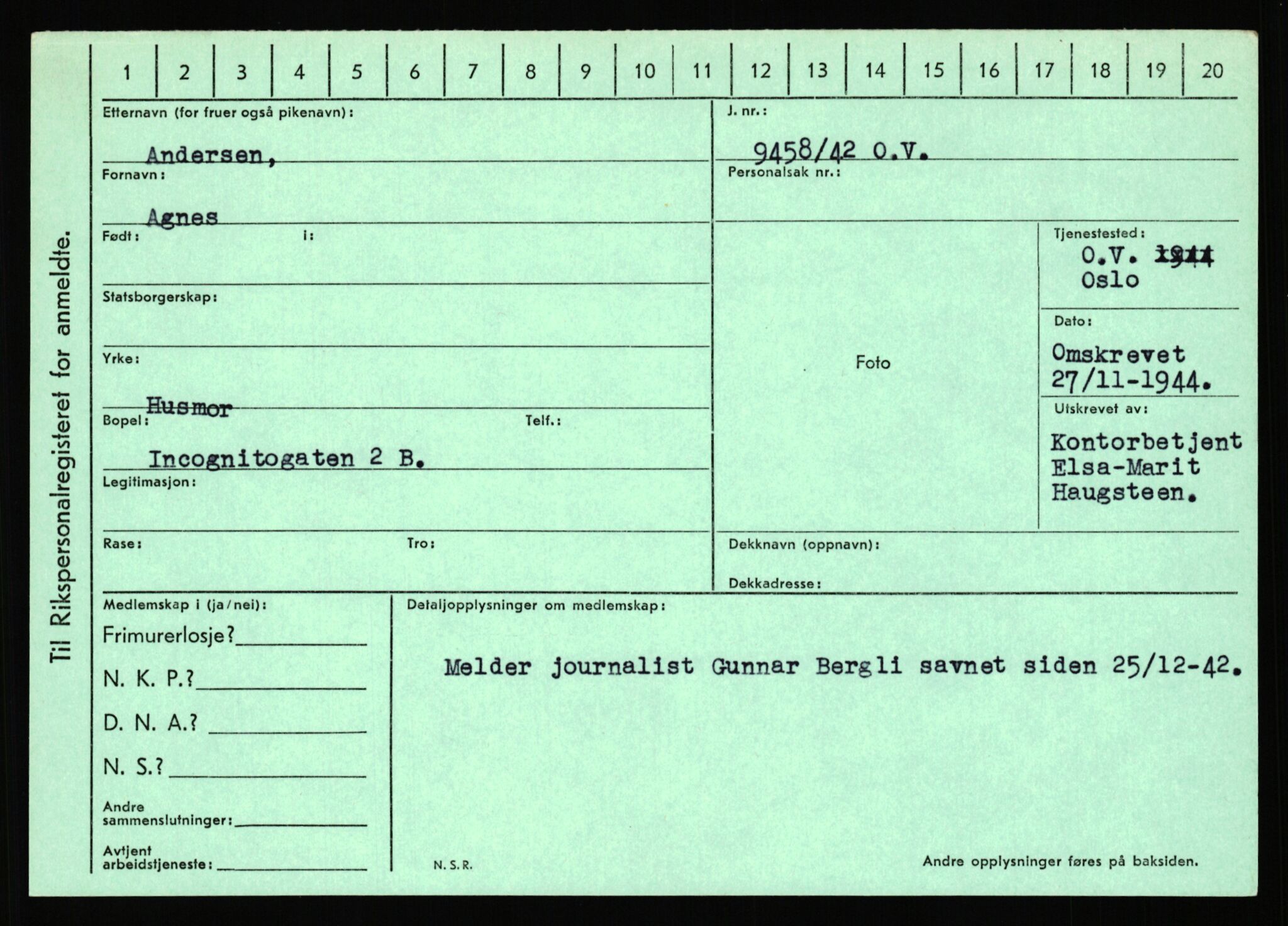 Statspolitiet - Hovedkontoret / Osloavdelingen, AV/RA-S-1329/C/Ca/L0001: Aabakken - Armann, 1943-1945, s. 1967