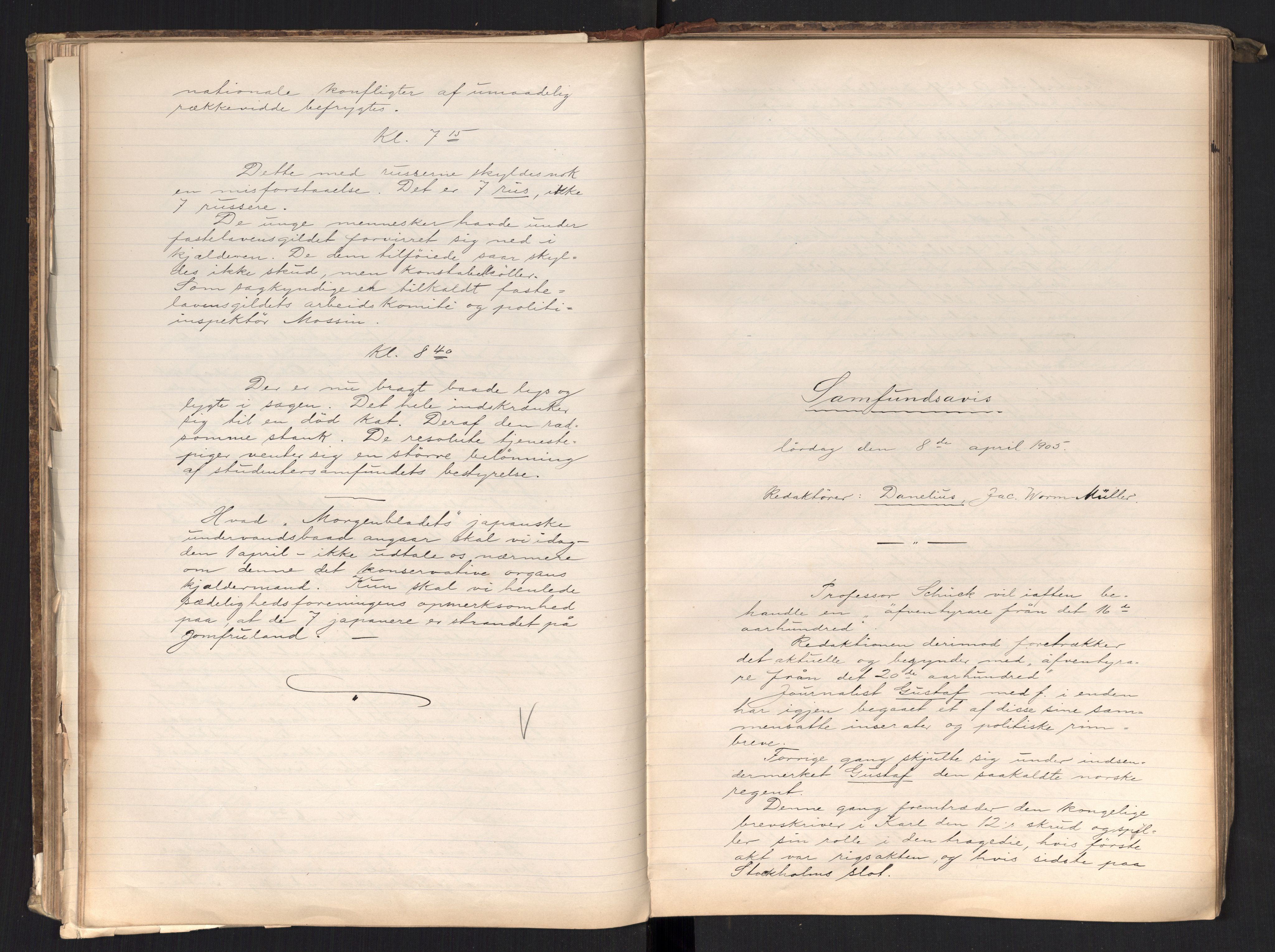 Det Norske Studentersamfund, AV/RA-PA-1322/X/Xa/L0017/0001: -- / Samfundsavisen (stort format), 1902-1904, s. 165