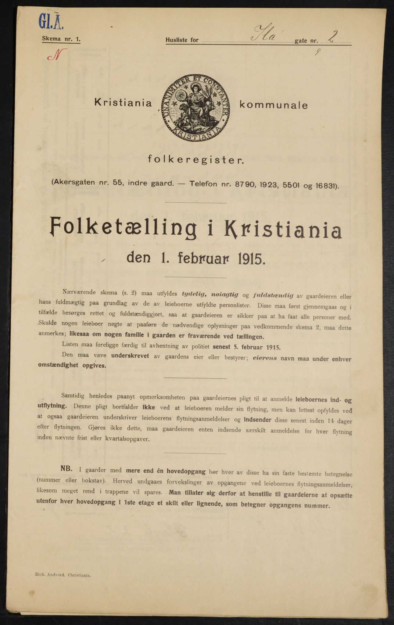 OBA, Kommunal folketelling 1.2.1915 for Kristiania, 1915, s. 42637