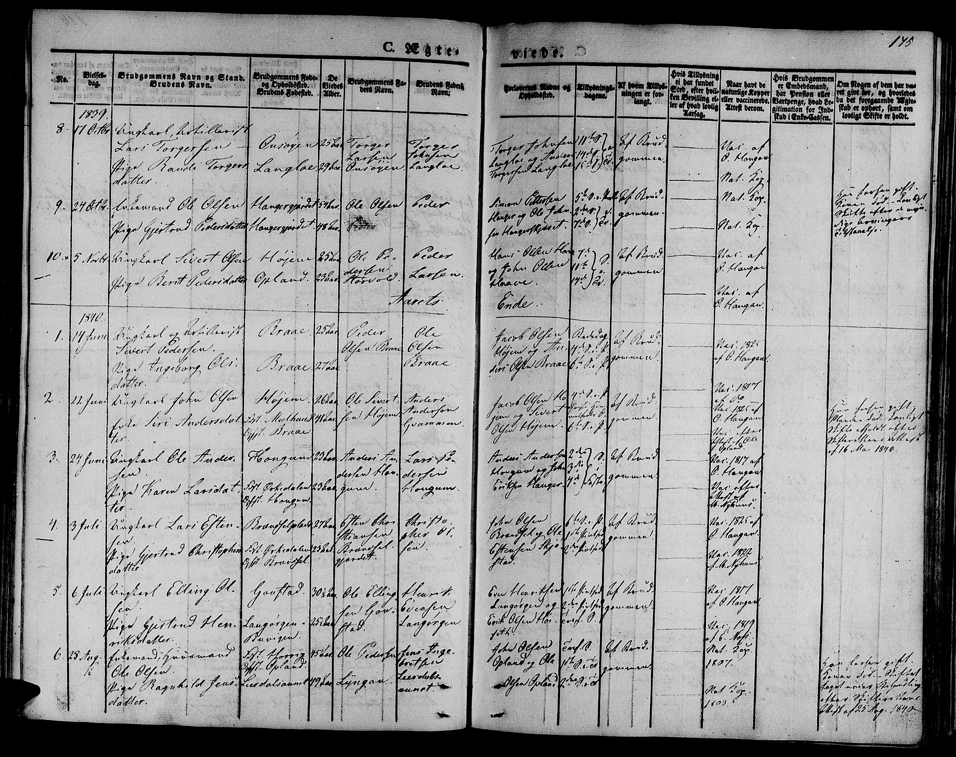 Ministerialprotokoller, klokkerbøker og fødselsregistre - Sør-Trøndelag, SAT/A-1456/612/L0374: Ministerialbok nr. 612A07 /1, 1829-1845, s. 175