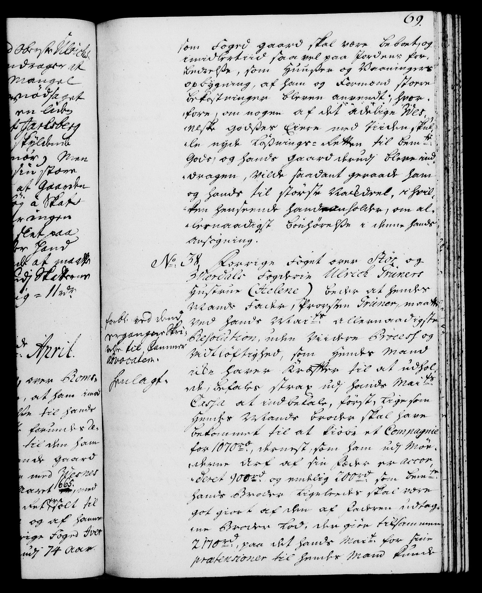 Rentekammeret, Kammerkanselliet, RA/EA-3111/G/Gh/Gha/L0021: Norsk ekstraktmemorialprotokoll (merket RK 53.66), 1739, s. 69
