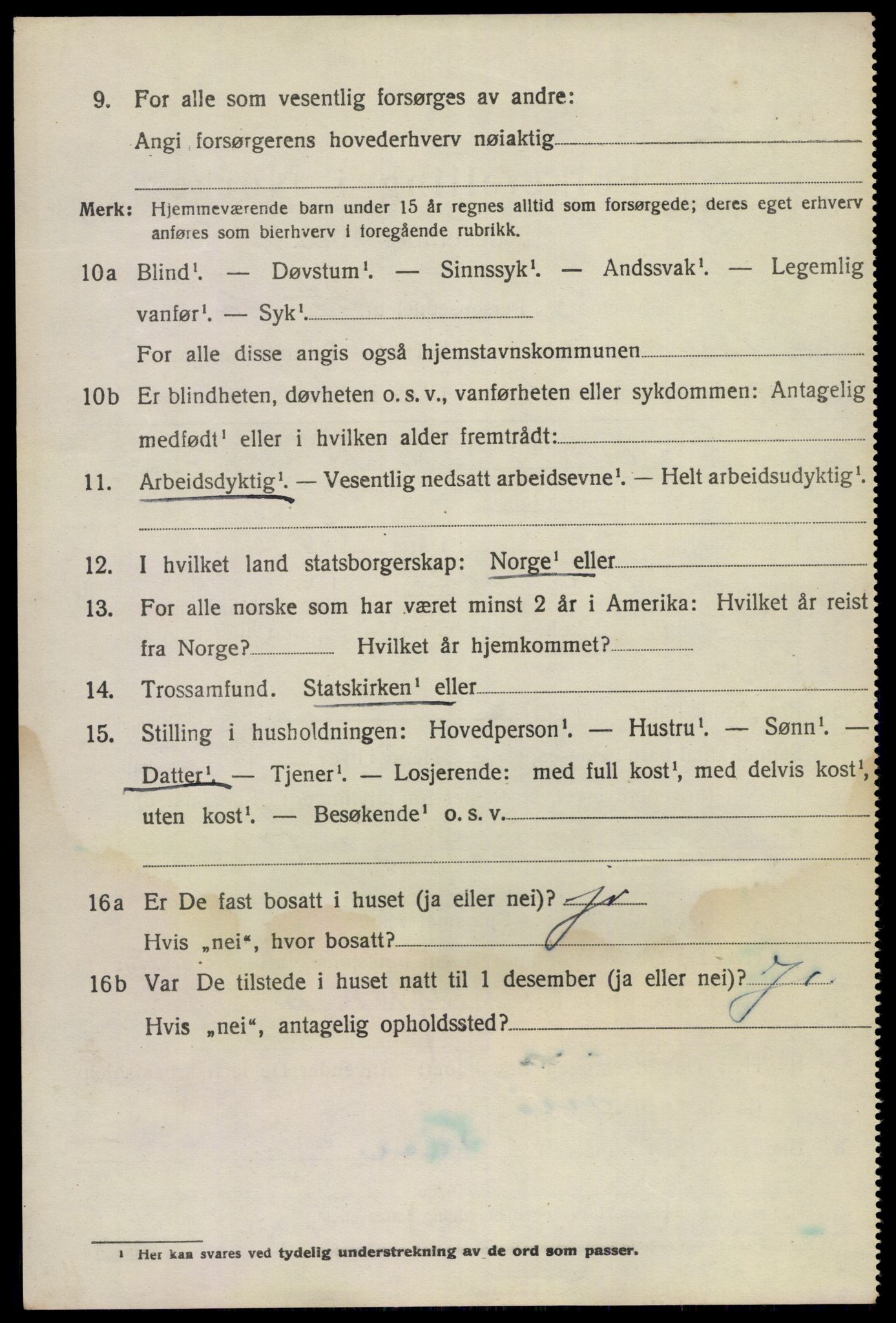 SAKO, Folketelling 1920 for 0814 Bamble herred, 1920, s. 11522