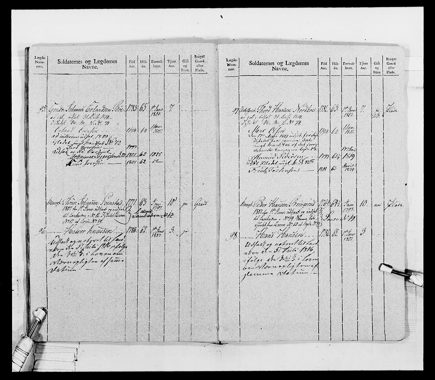 Generalitets- og kommissariatskollegiet, Det kongelige norske kommissariatskollegium, AV/RA-EA-5420/E/Eh/L0069: Opplandske gevorbne infanteriregiment, 1810-1818, s. 134