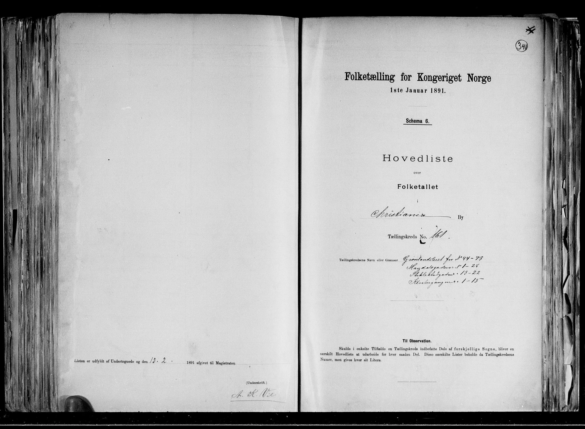 RA, Folketelling 1891 for 0301 Kristiania kjøpstad, 1891, s. 88120
