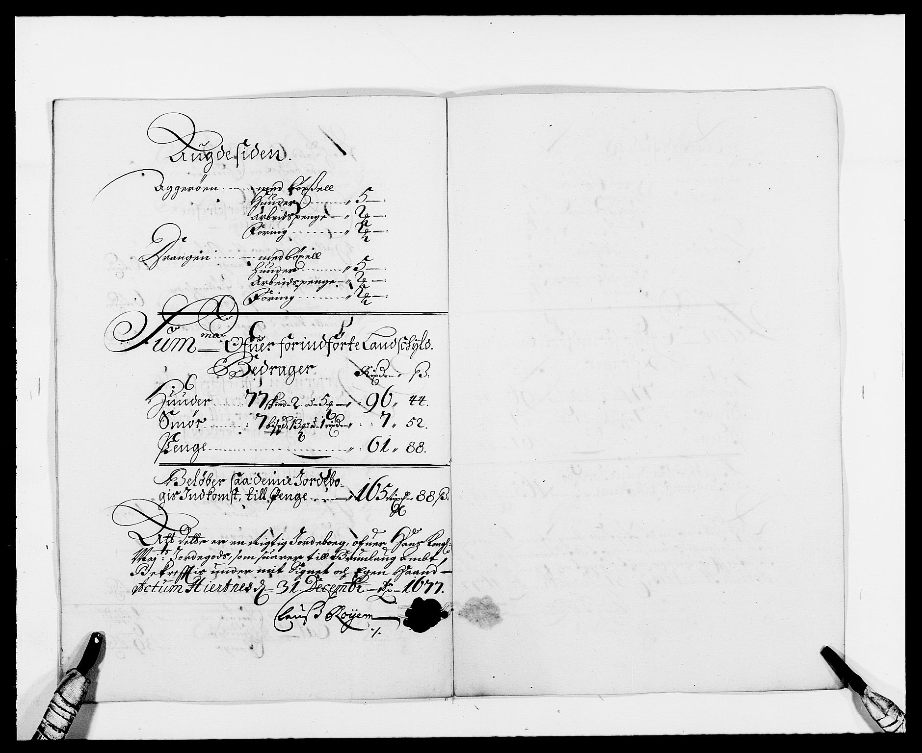 Rentekammeret inntil 1814, Reviderte regnskaper, Fogderegnskap, RA/EA-4092/R33/L1968: Fogderegnskap Larvik grevskap, 1675-1687, s. 6