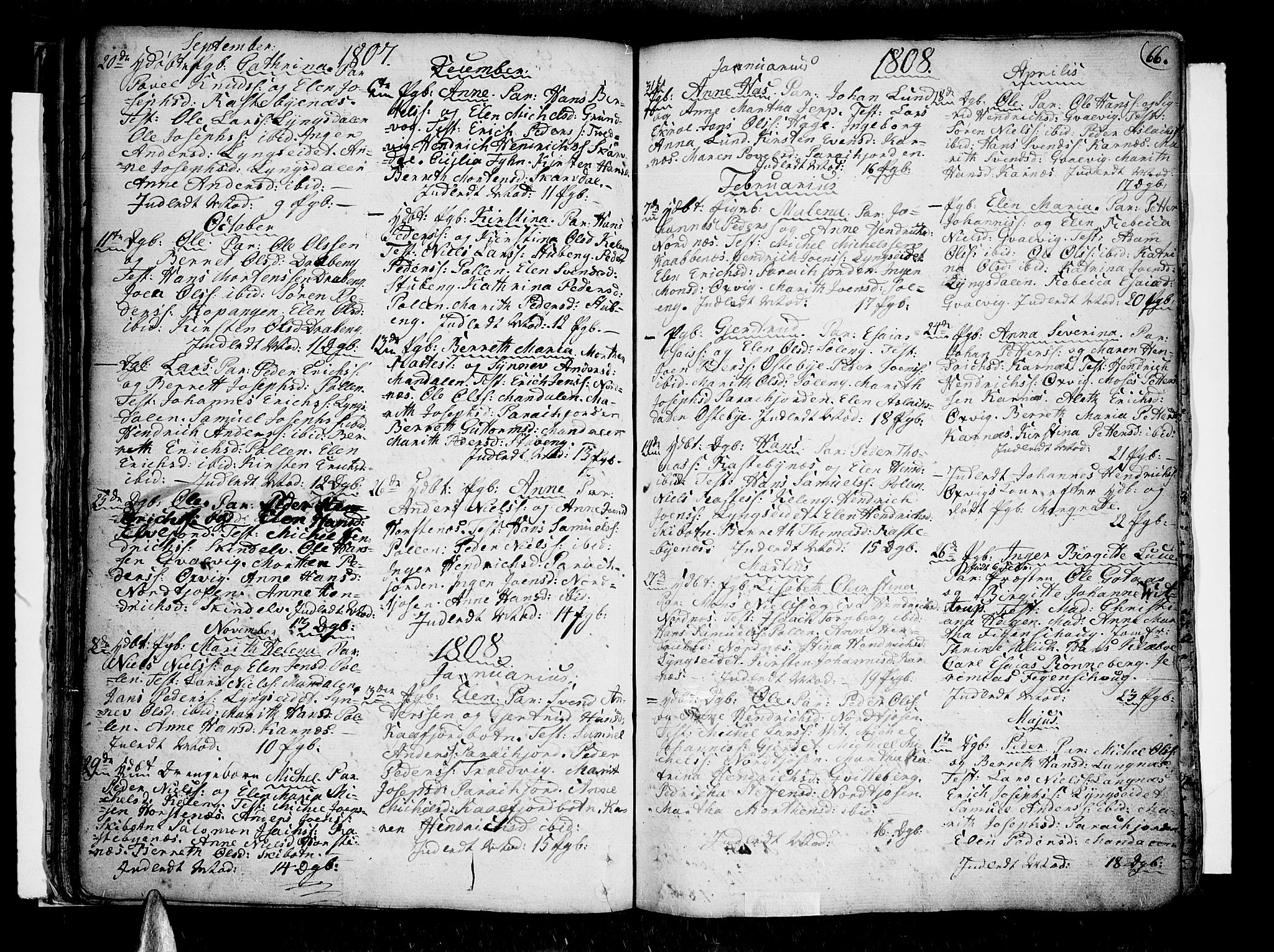 Lyngen sokneprestembete, AV/SATØ-S-1289/H/He/Hea/L0002kirke: Ministerialbok nr. 2, 1785-1840, s. 66