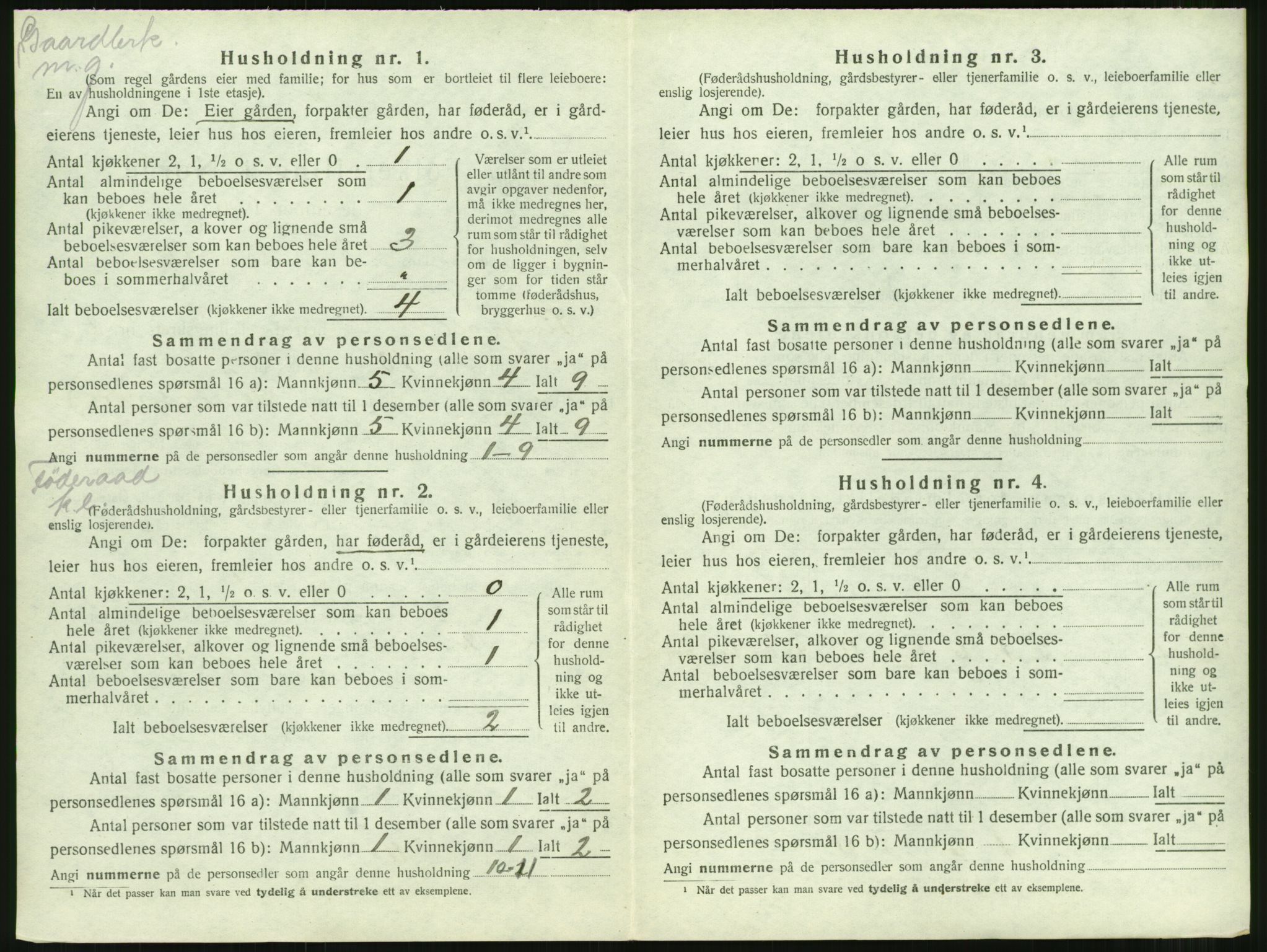 SAT, Folketelling 1920 for 1560 Tingvoll herred, 1920, s. 101