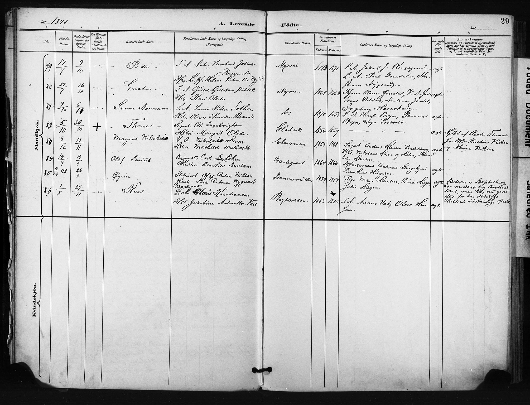 Kongsberg kirkebøker, AV/SAKO-A-22/F/Fb/L0003: Ministerialbok nr. II 3, 1896-1905, s. 29