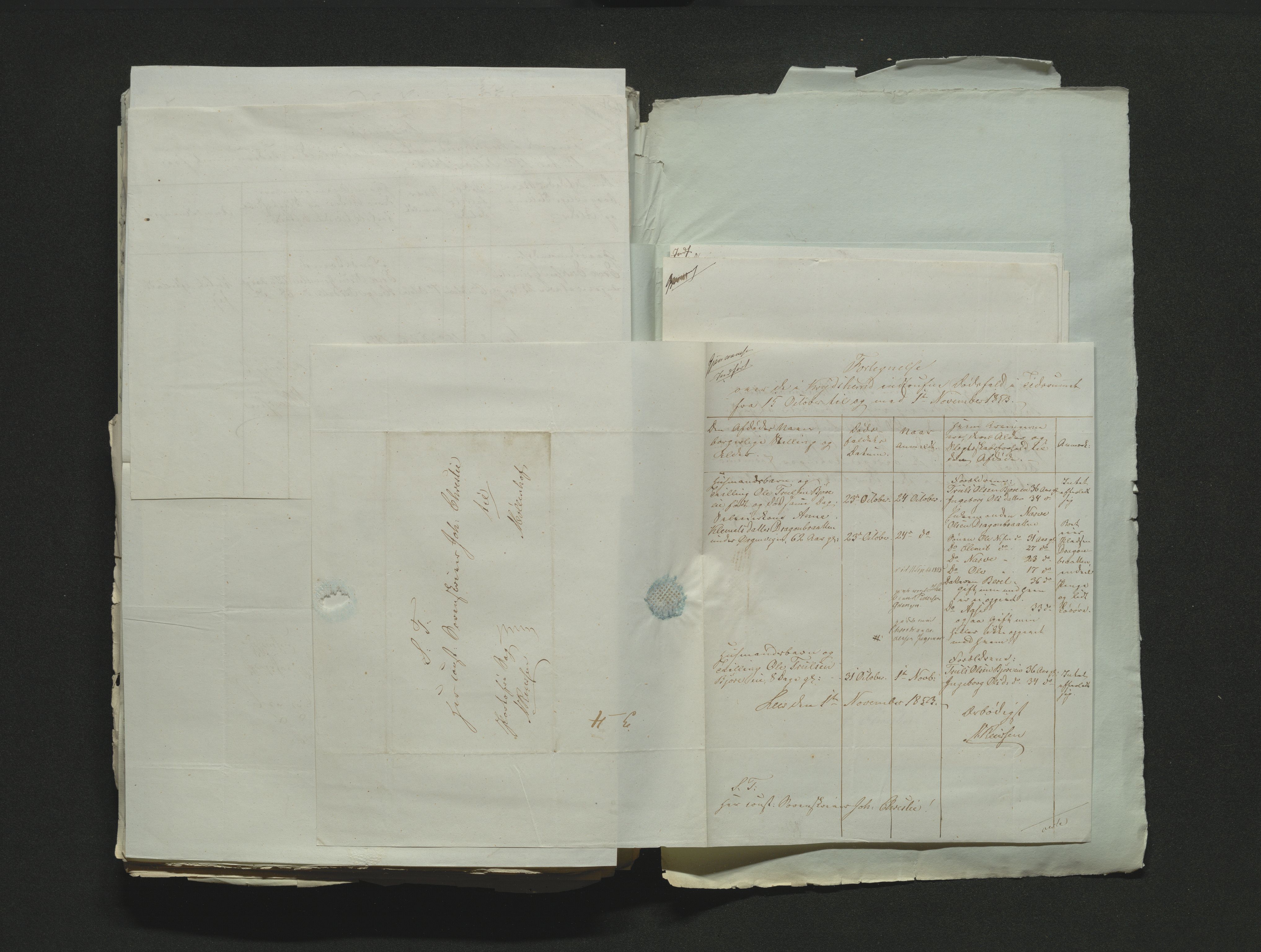 Eiker, Modum og Sigdal sorenskriveri, AV/SAKO-A-123/H/Ha/Hab/L0008: Dødsfallsmeldinger, 1850-1853