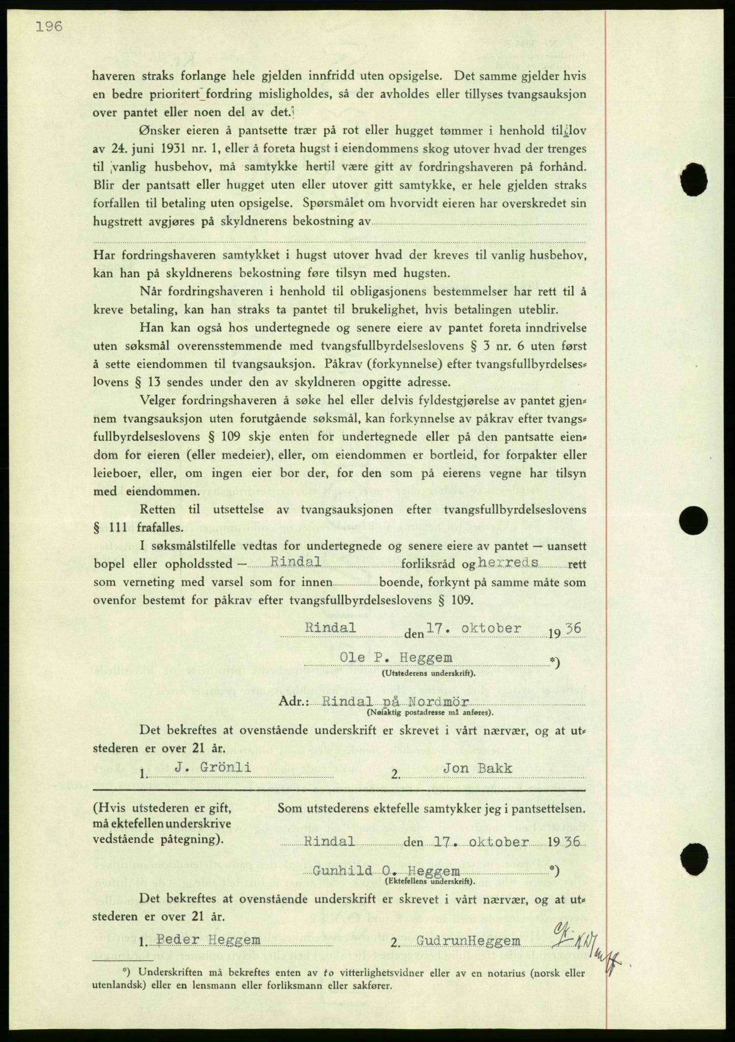 Nordmøre sorenskriveri, AV/SAT-A-4132/1/2/2Ca/L0090: Pantebok nr. B80, 1936-1937, Dagboknr: 2299/1936