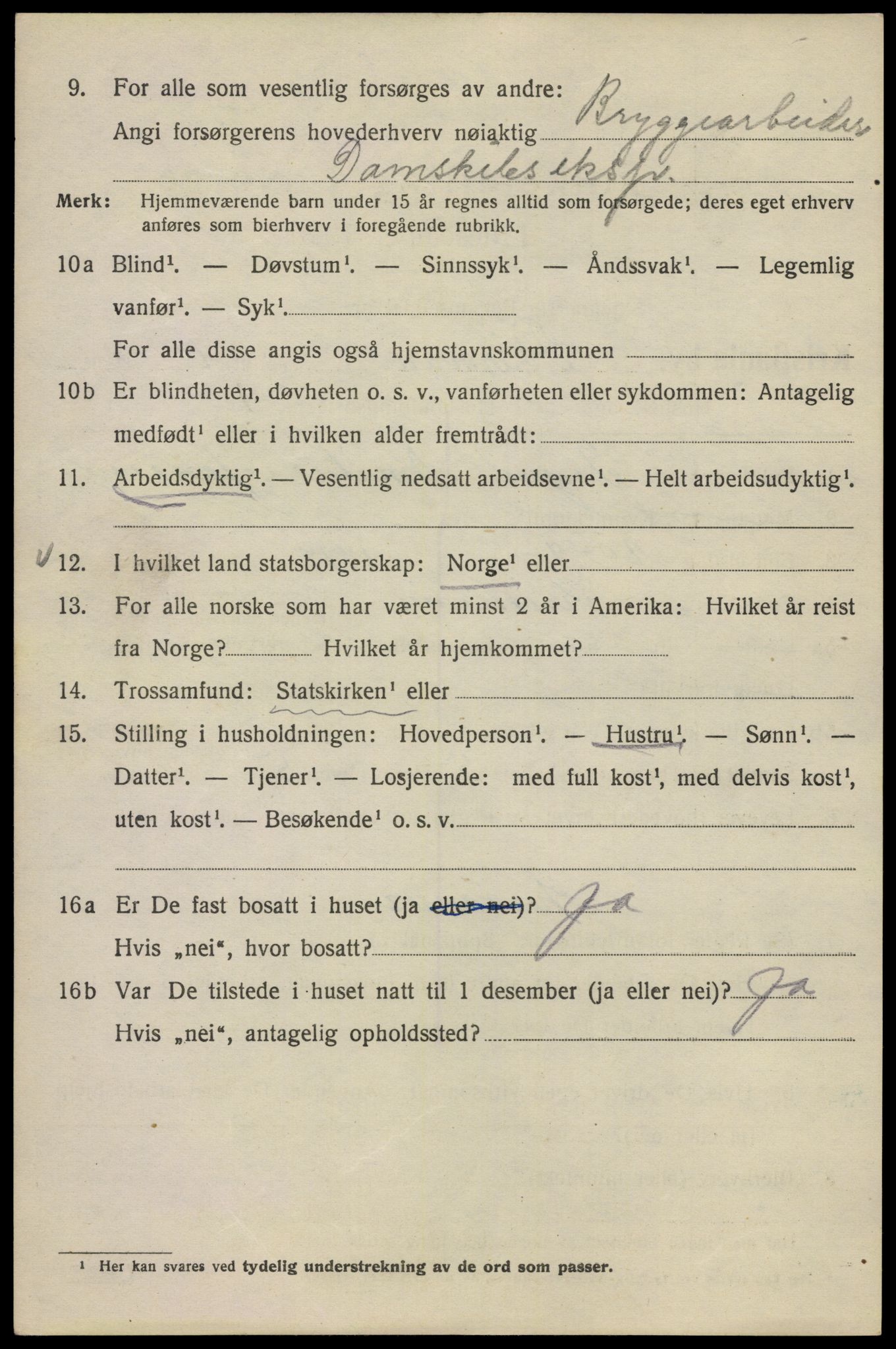 SAO, Folketelling 1920 for 0301 Kristiania kjøpstad, 1920, s. 155852