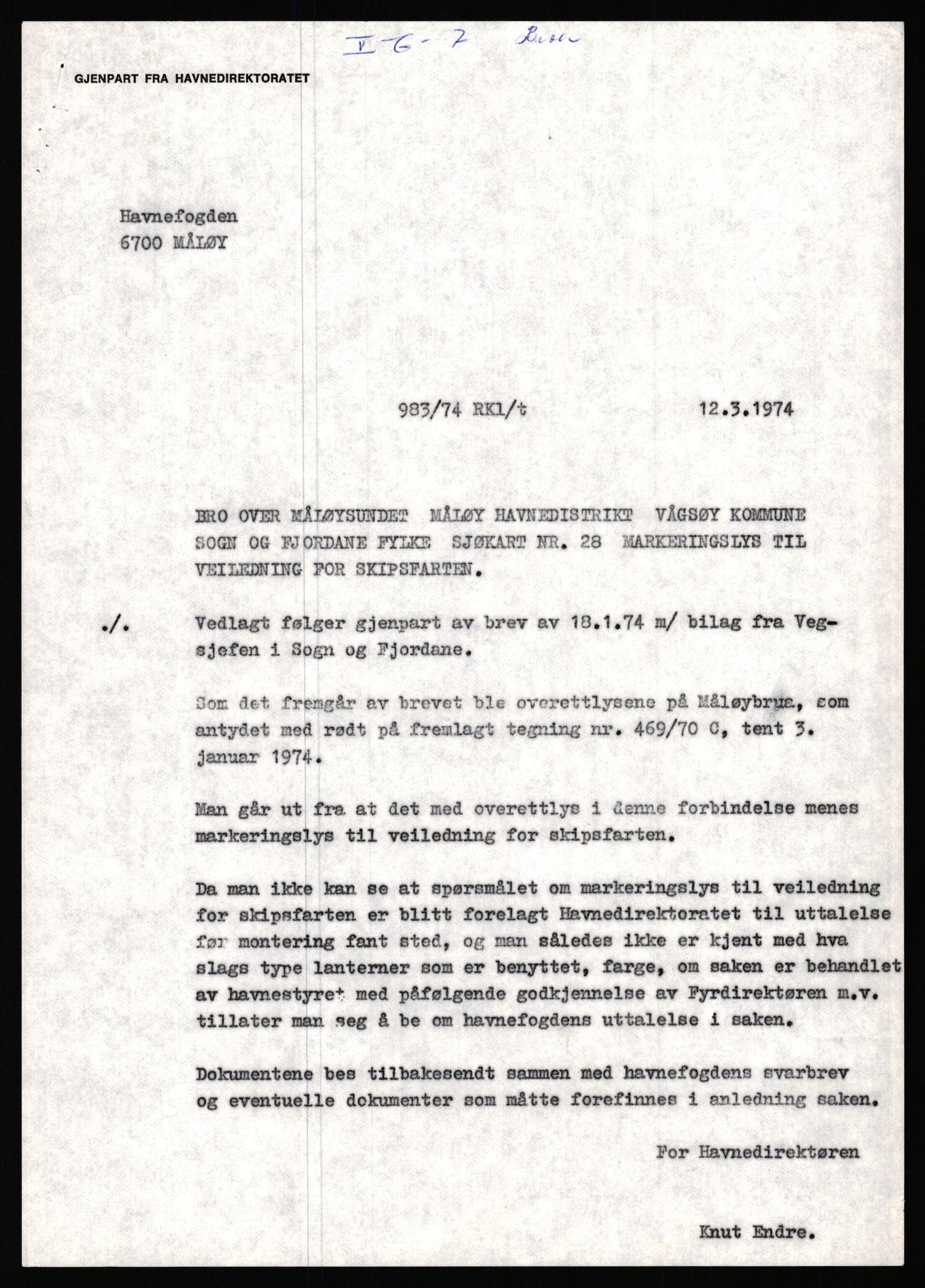 Havnedirektoratet, RA/S-1604/2/D/L0612/0001: 1395 Bruer og vegfylling / 1395 j.nr. 2001-2300/71, 1971, s. 33