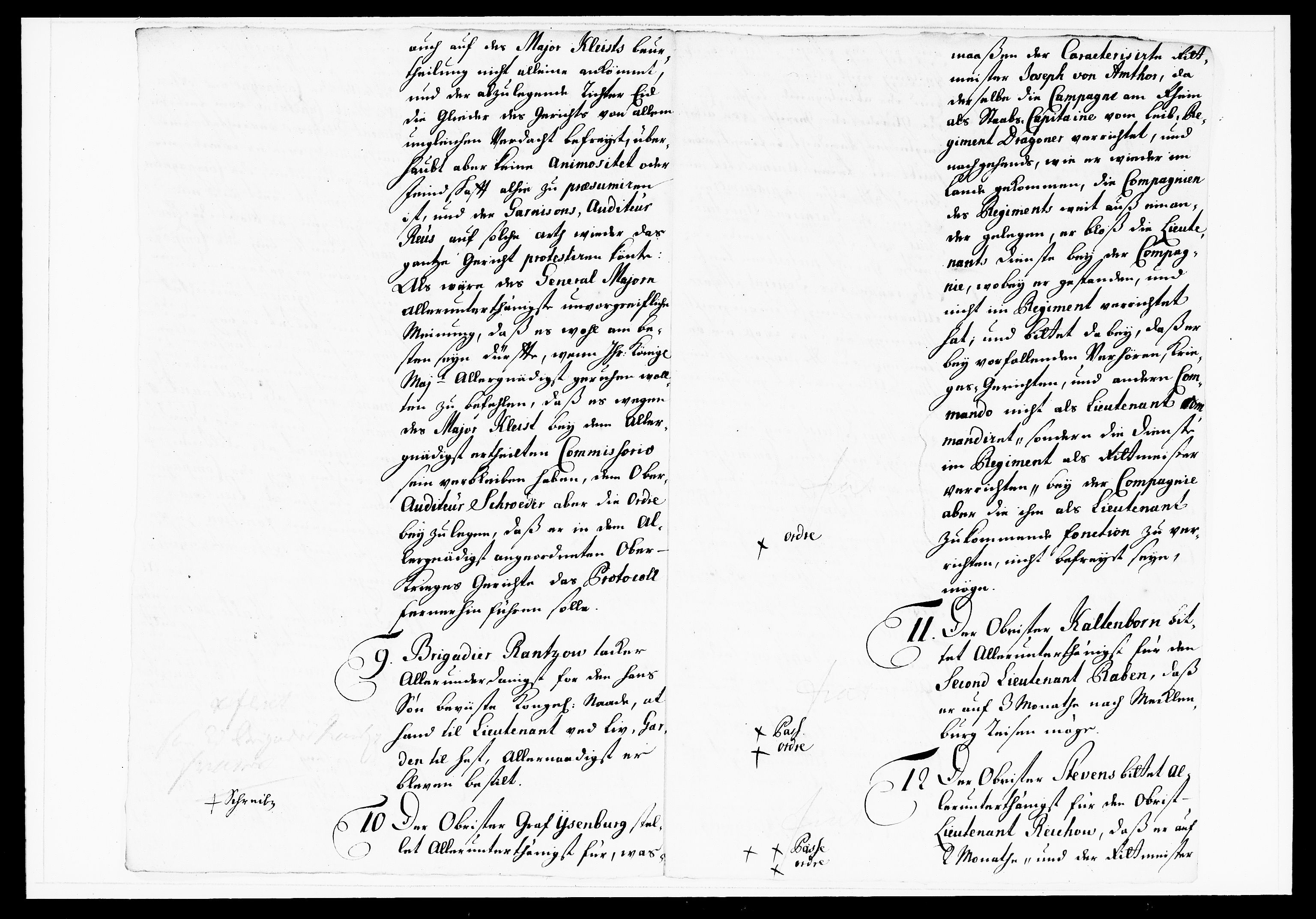 Krigskollegiet, Krigskancelliet, DRA/A-0006/-/1143-1150: Refererede sager, 1738, s. 244