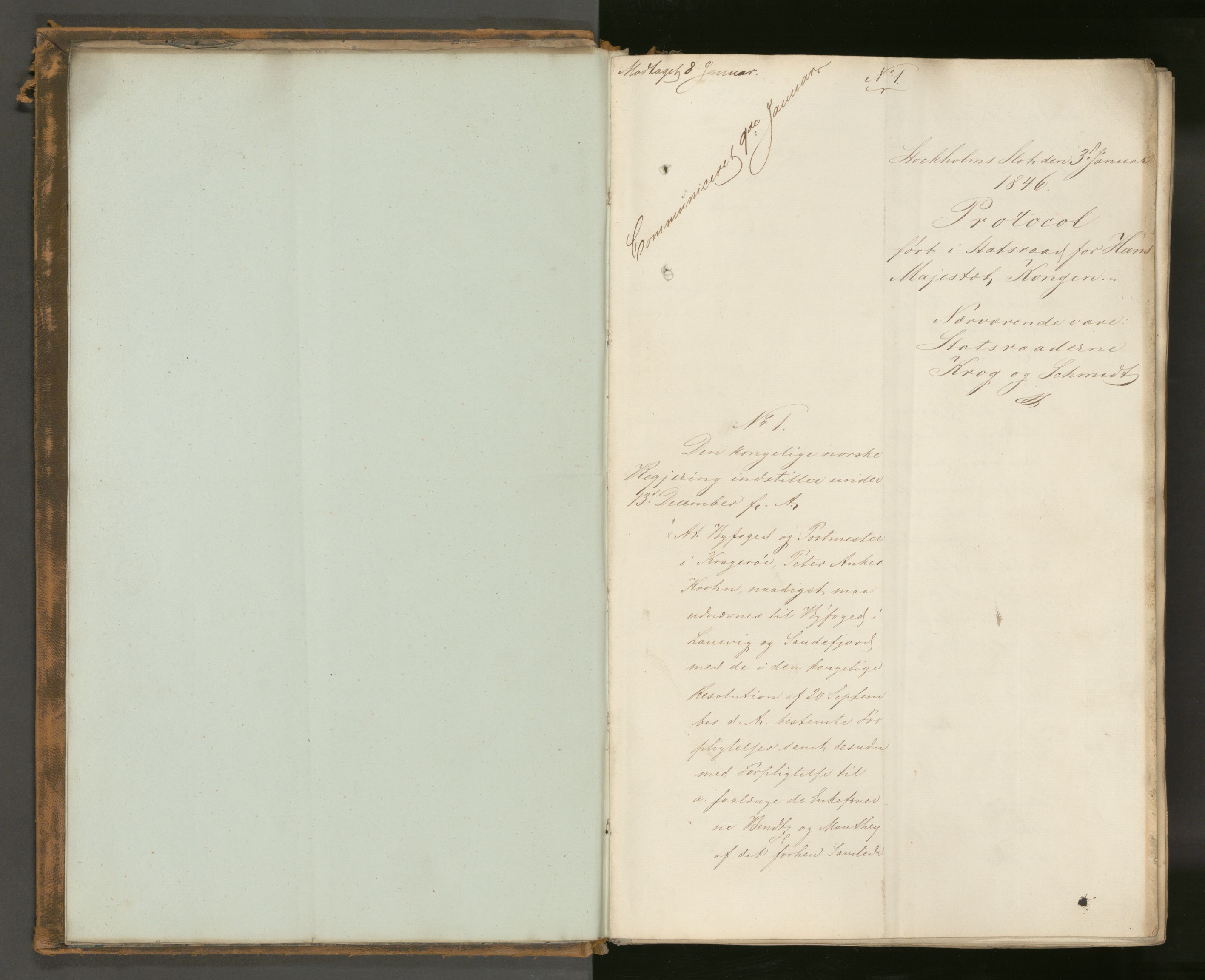 Statsrådssekretariatet, AV/RA-S-1001/A/Ab/L0063: Kgl. res. nr. 1-894, 1. halvår, 1846