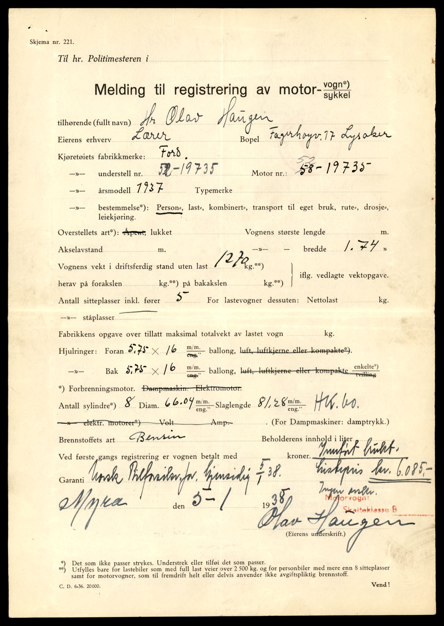 Møre og Romsdal vegkontor - Ålesund trafikkstasjon, AV/SAT-A-4099/F/Fe/L0043: Registreringskort for kjøretøy T 14080 - T 14204, 1927-1998, s. 491