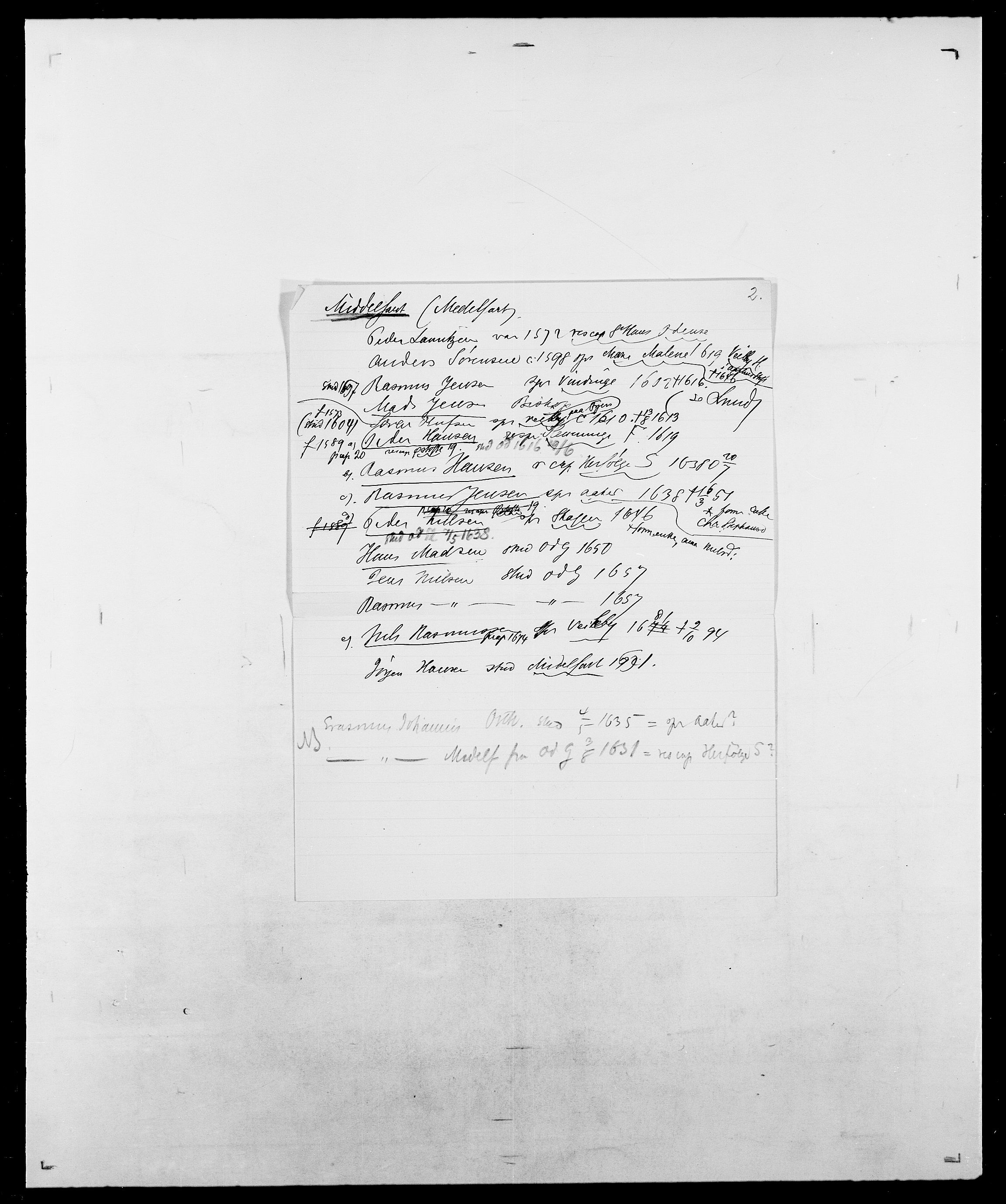 Delgobe, Charles Antoine - samling, AV/SAO-PAO-0038/D/Da/L0026: Mechelby - Montoppidan, s. 562