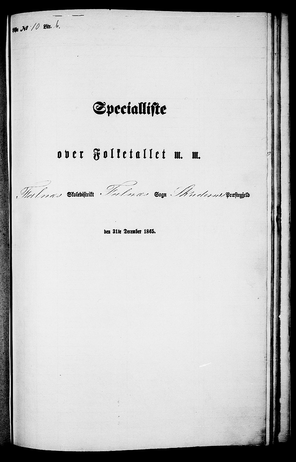RA, Folketelling 1865 for 1150P Skudenes prestegjeld, 1865, s. 179