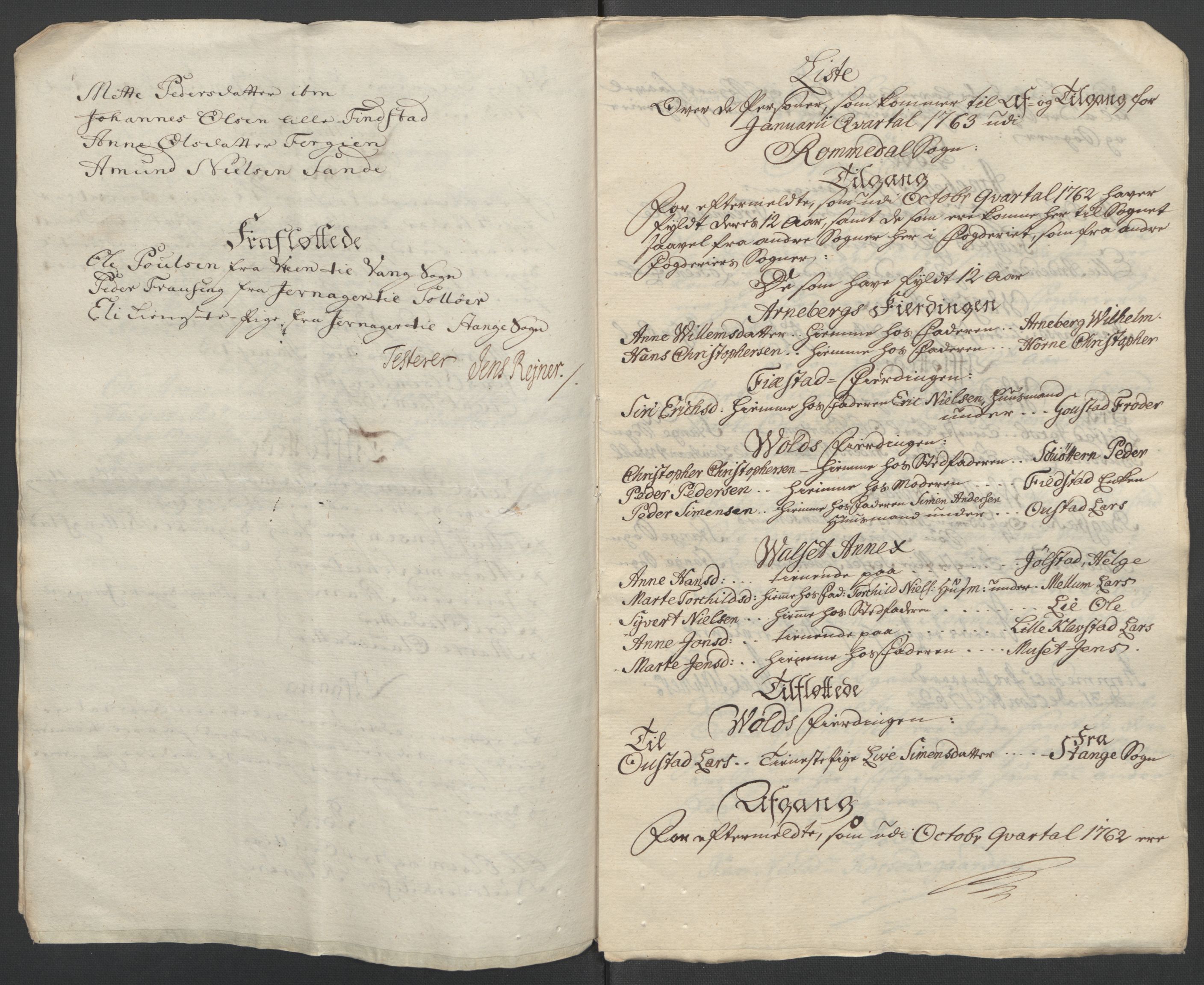 Rentekammeret inntil 1814, Reviderte regnskaper, Fogderegnskap, RA/EA-4092/R16/L1147: Ekstraskatten Hedmark, 1763-1764, s. 30