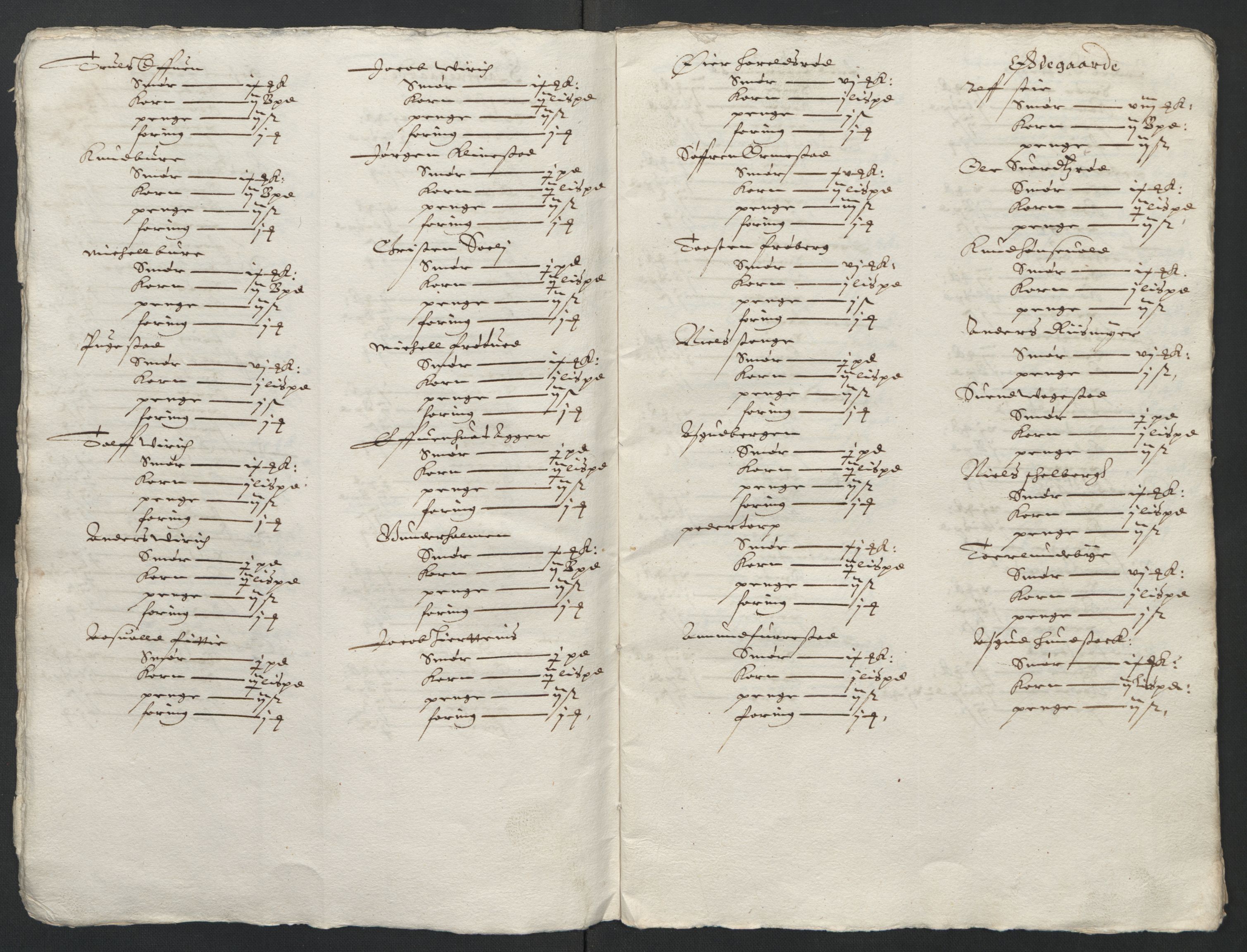 Rentekammeret inntil 1814, Reviderte regnskaper, Lensregnskaper, AV/RA-EA-5023/R/Rb/Rbl/L0008: Brunla len, 1641-1644