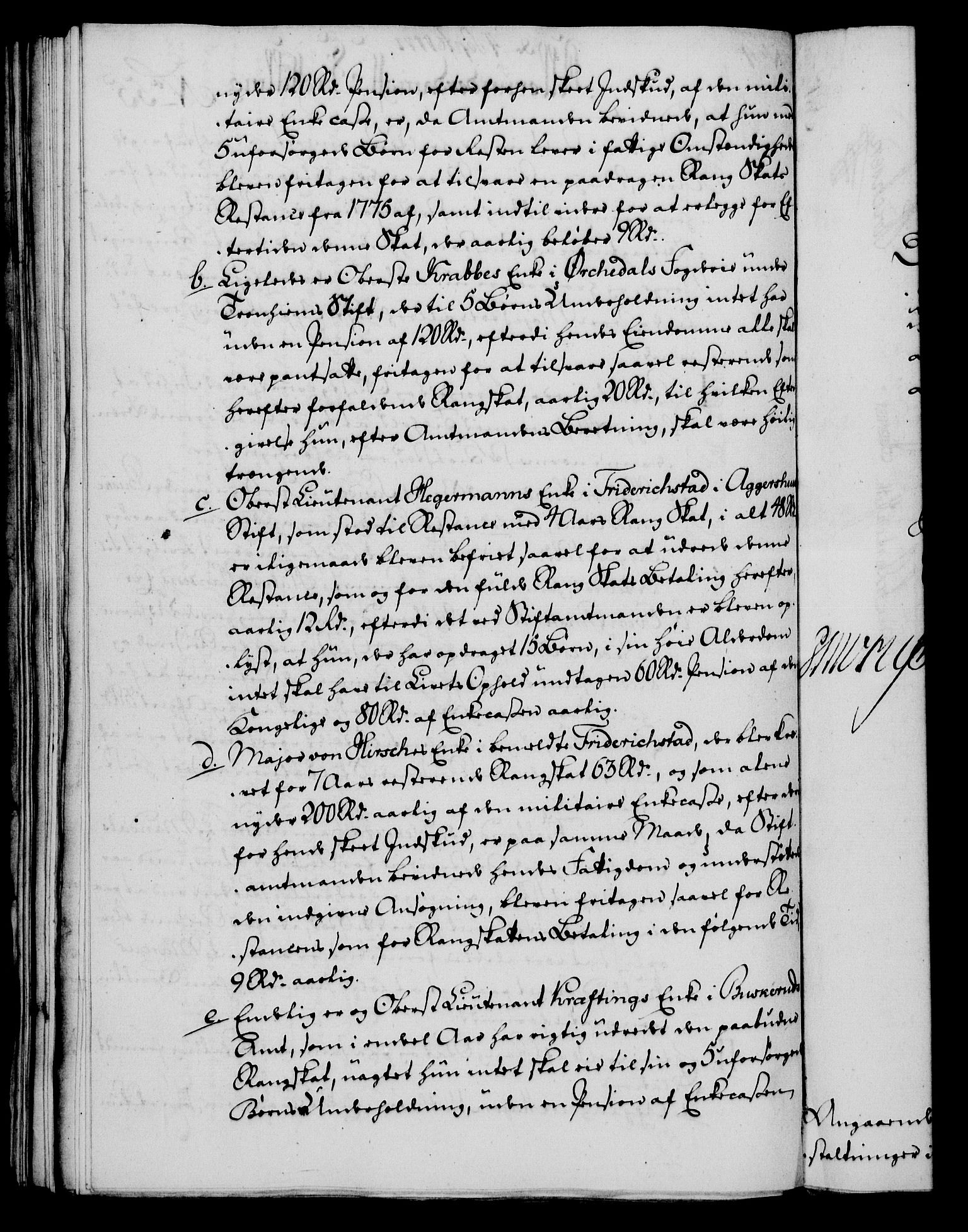 Rentekammeret, Kammerkanselliet, AV/RA-EA-3111/G/Gf/Gfa/L0059: Norsk relasjons- og resolusjonsprotokoll (merket RK 52.59), 1777, s. 285