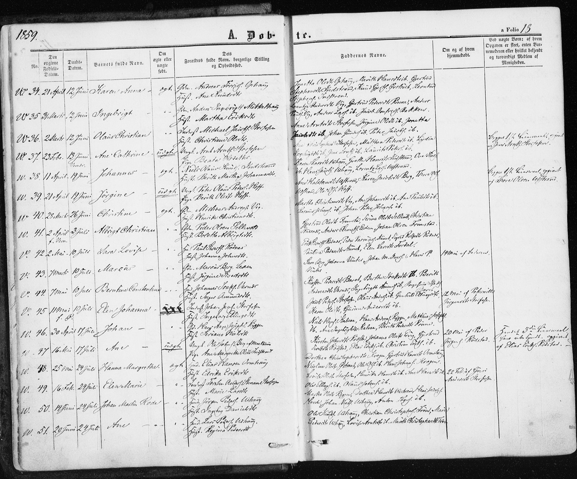 Ministerialprotokoller, klokkerbøker og fødselsregistre - Sør-Trøndelag, SAT/A-1456/659/L0737: Ministerialbok nr. 659A07, 1857-1875, s. 18