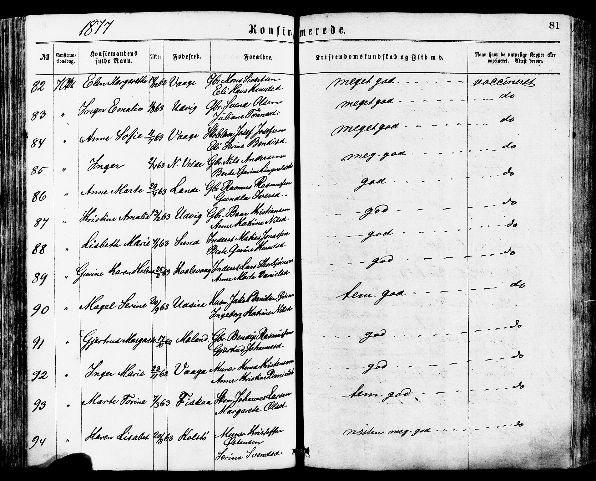 Avaldsnes sokneprestkontor, SAST/A -101851/H/Ha/Haa/L0012: Ministerialbok nr. A 12, 1865-1880, s. 81