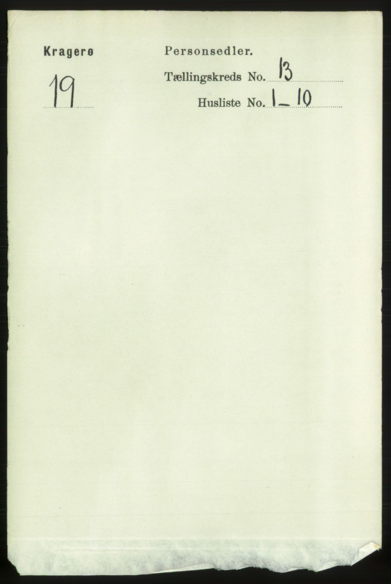 RA, Folketelling 1891 for 0801 Kragerø kjøpstad, 1891, s. 3974
