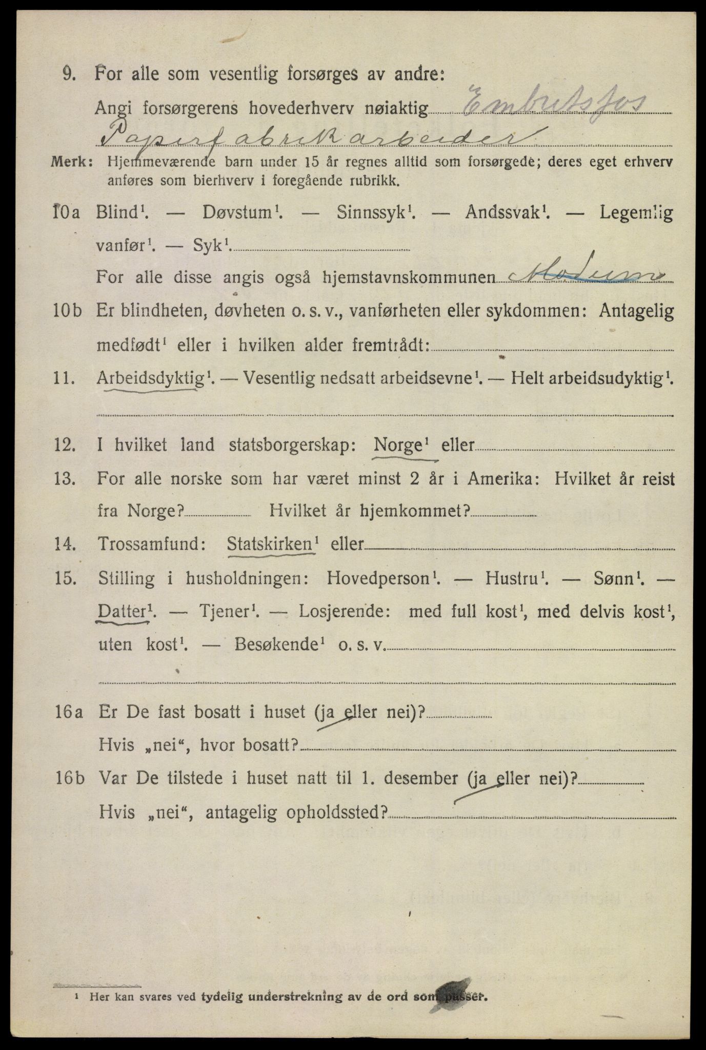 SAKO, Folketelling 1920 for 0623 Modum herred, 1920, s. 10024