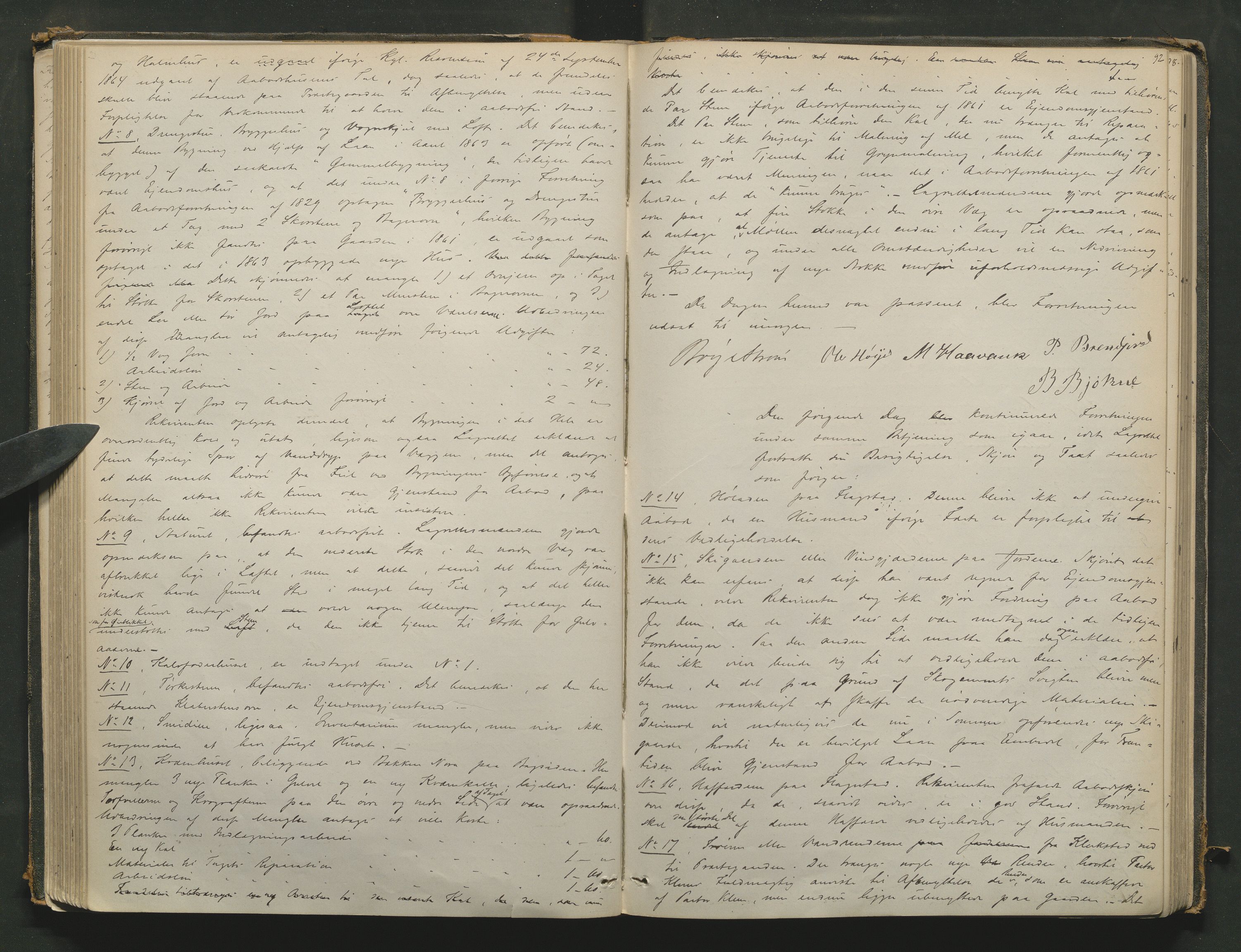 Nord-Gudbrandsdal tingrett, AV/SAH-TING-002/G/Gc/Gcb/L0003: Ekstrarettsprotokoll for åstedssaker, 1867-1876, s. 91b-92a