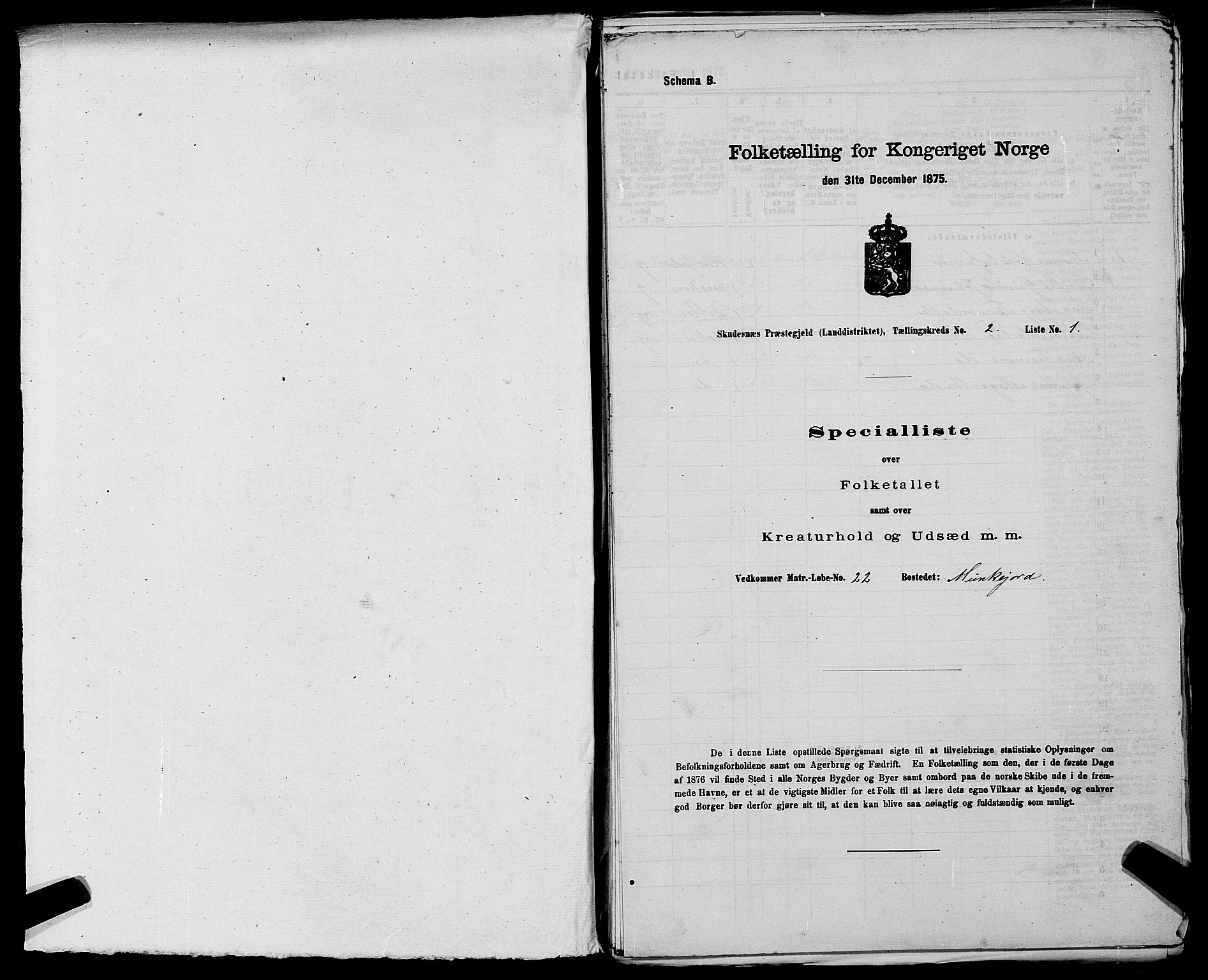 SAST, Folketelling 1875 for 1150L Skudenes prestegjeld, Falnes sokn, Åkra sokn og Ferkingstad sokn, 1875, s. 147
