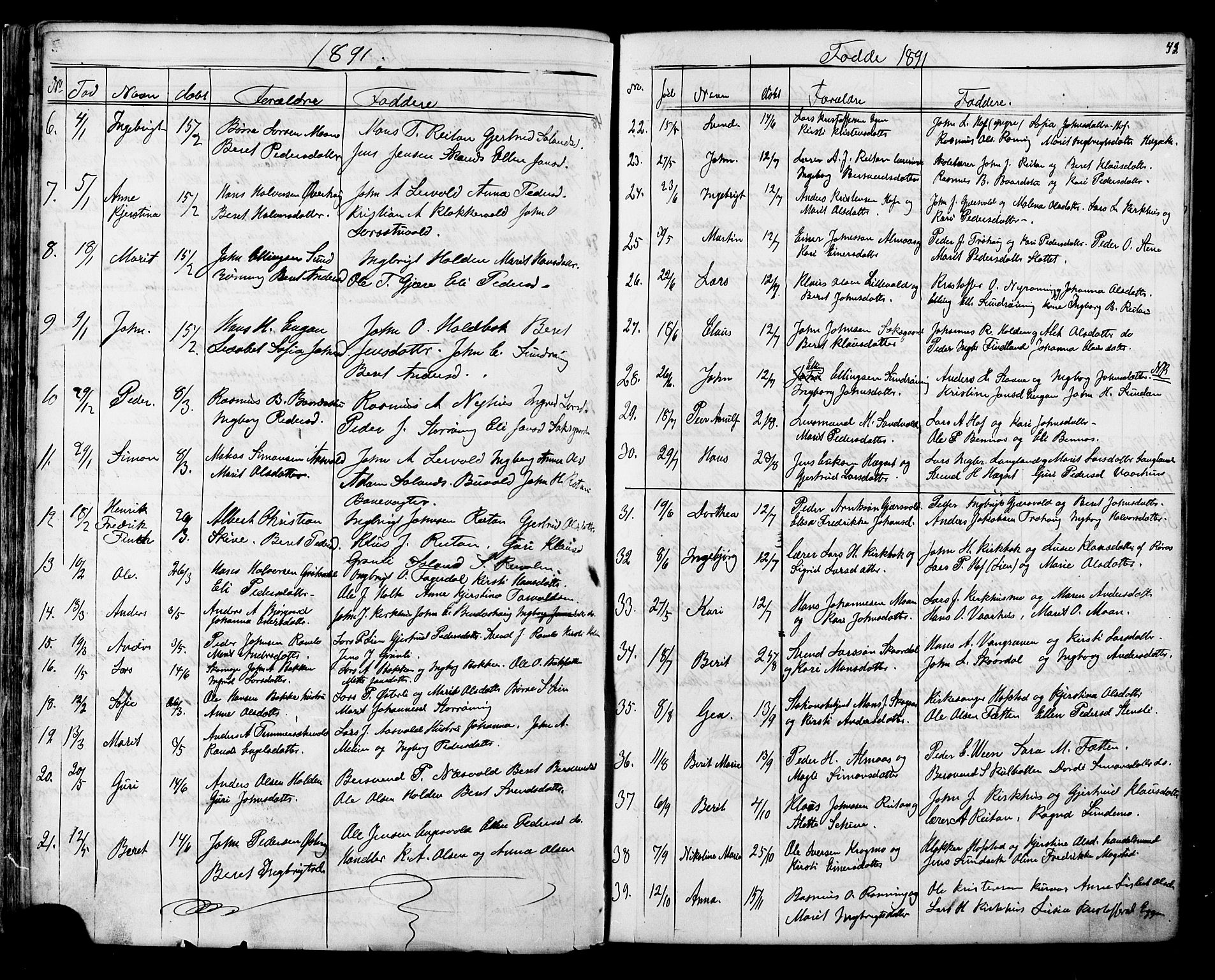 Ministerialprotokoller, klokkerbøker og fødselsregistre - Sør-Trøndelag, AV/SAT-A-1456/686/L0985: Klokkerbok nr. 686C01, 1871-1933, s. 43