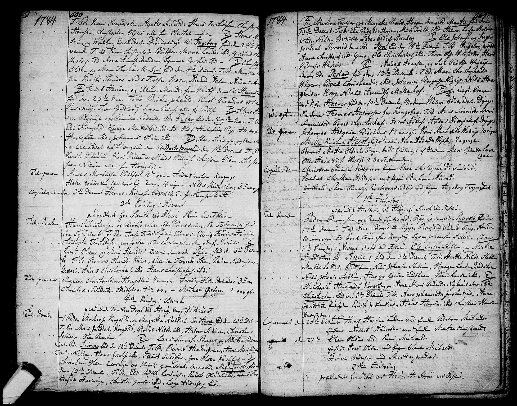 Eiker kirkebøker, AV/SAKO-A-4/F/Fa/L0008: Ministerialbok nr. I 8, 1764-1788, s. 663-664