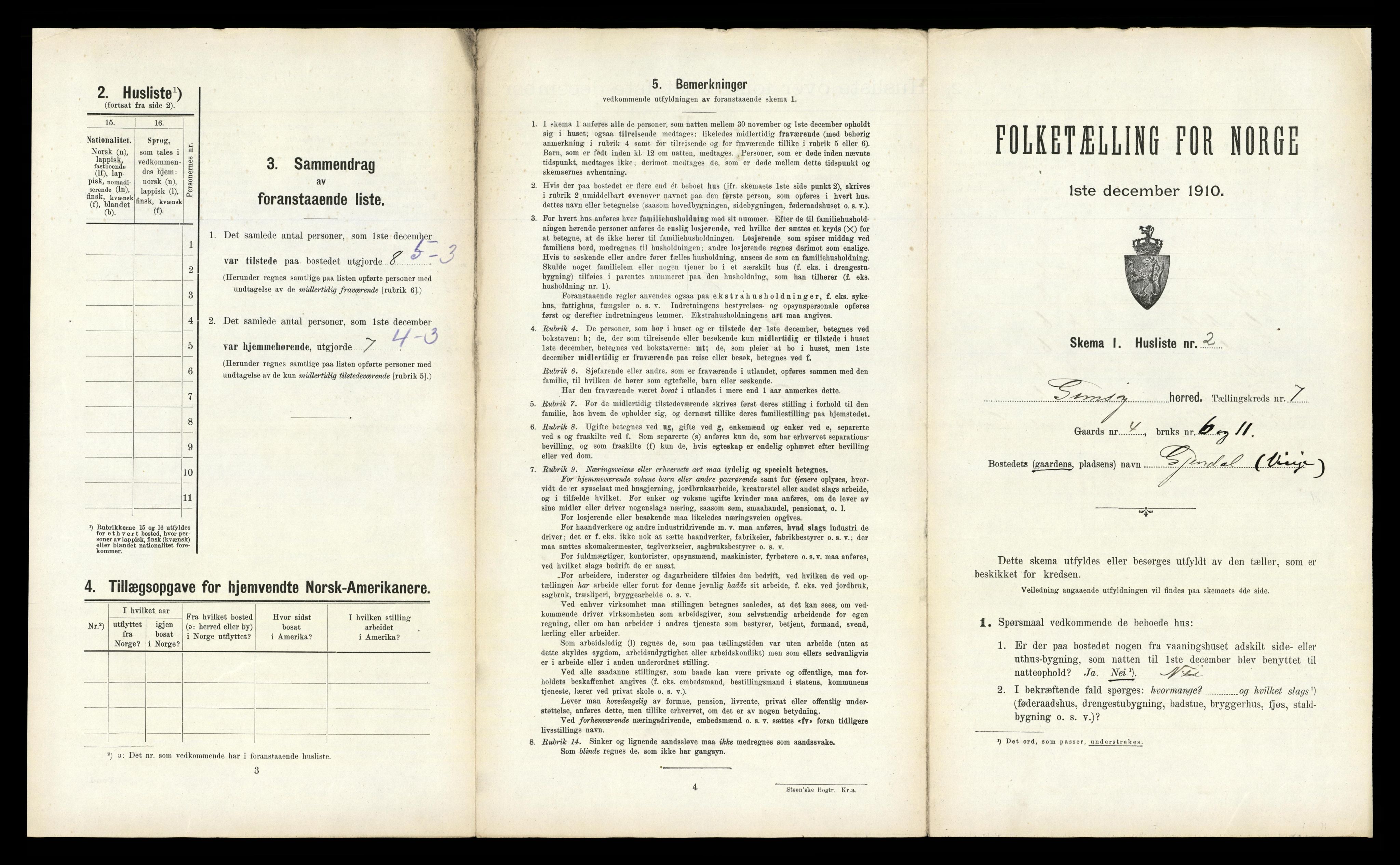 RA, Folketelling 1910 for 1864 Gimsøy herred, 1910, s. 449