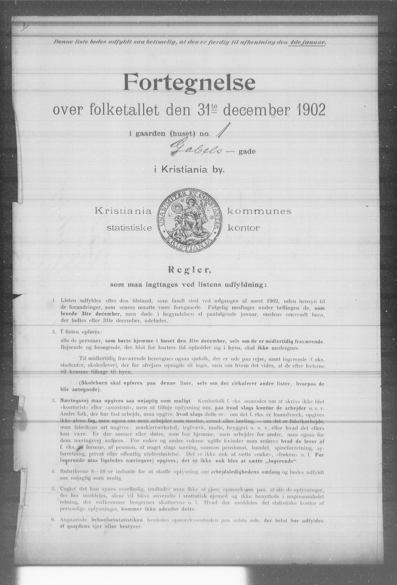 OBA, Kommunal folketelling 31.12.1902 for Kristiania kjøpstad, 1902, s. 5499