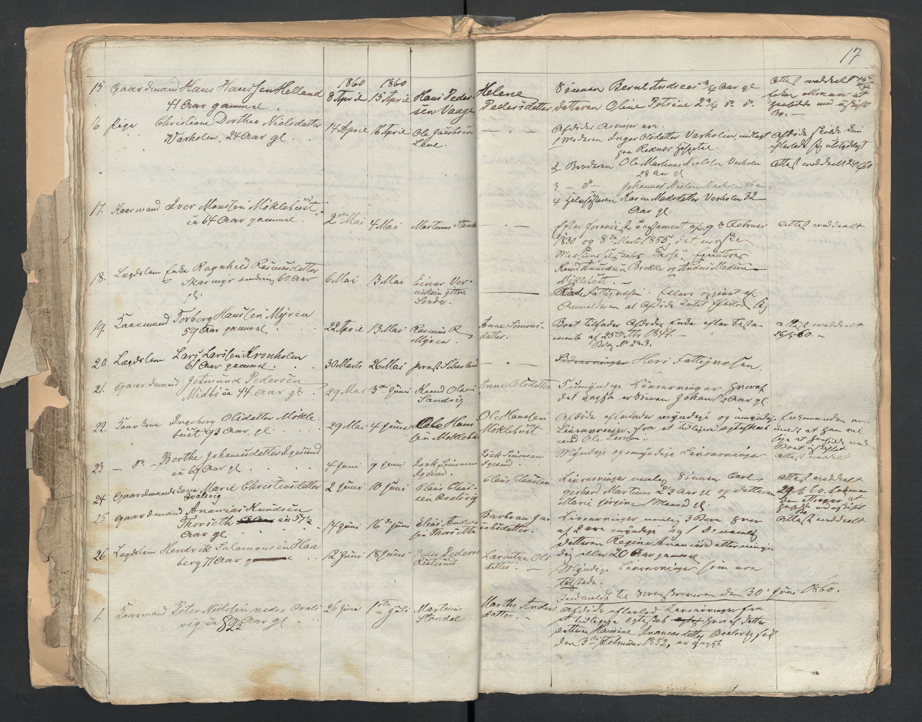 Herøy og Sande lensmannskontor, AV/SAT-A-5655/2/2/L0040: Dødsfallprotokoll, 1856-1863, s. 17