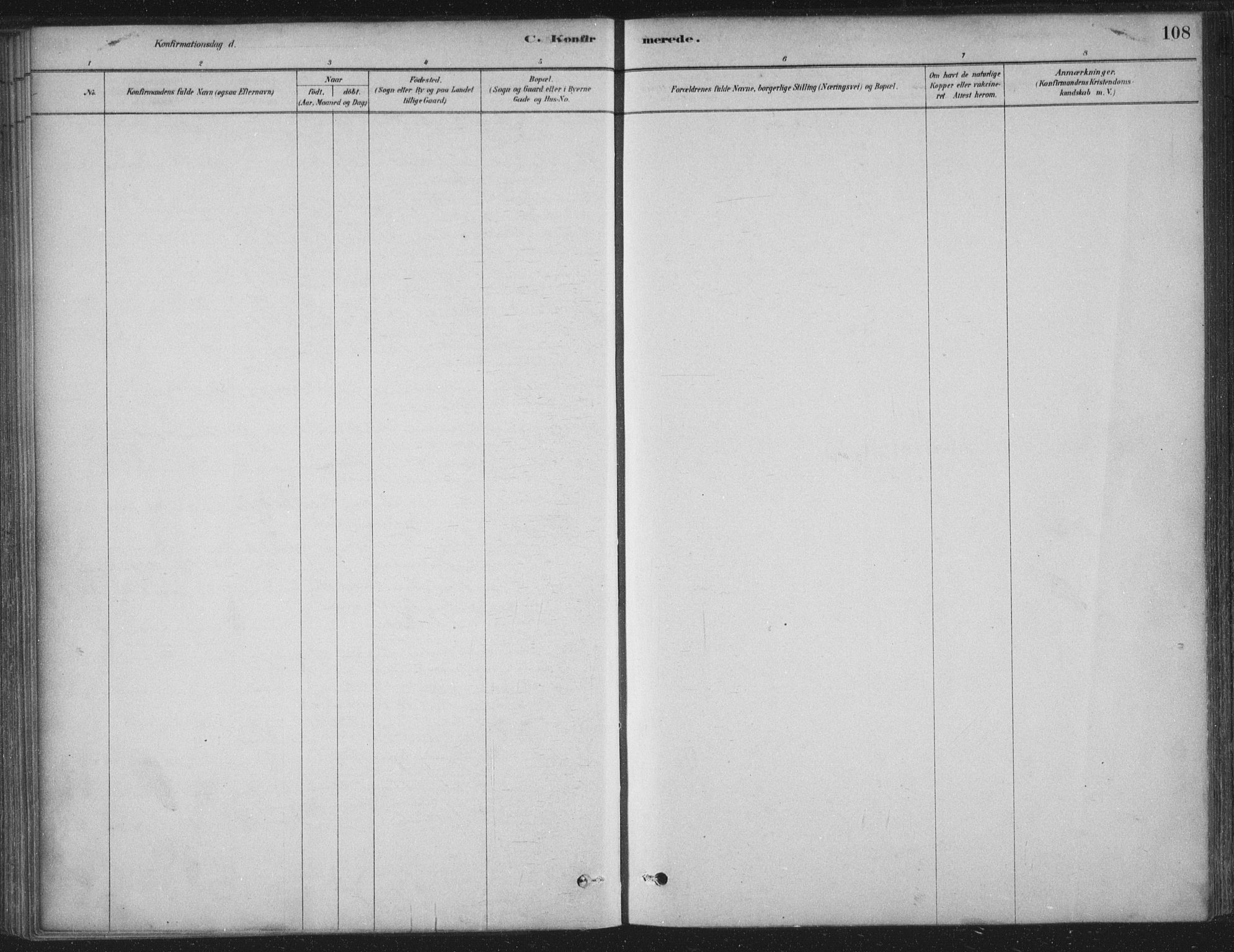 Ministerialprotokoller, klokkerbøker og fødselsregistre - Nordland, AV/SAT-A-1459/825/L0361: Ministerialbok nr. 825A15, 1878-1893, s. 108