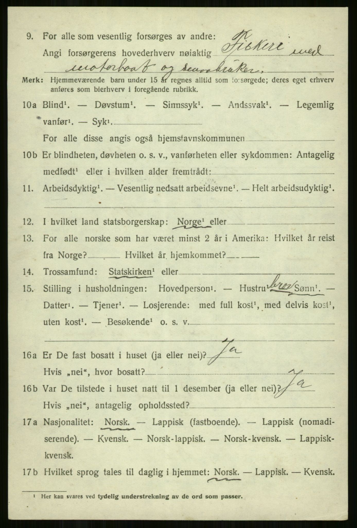 SATØ, Folketelling 1920 for 1941 Skjervøy herred, 1920, s. 6614