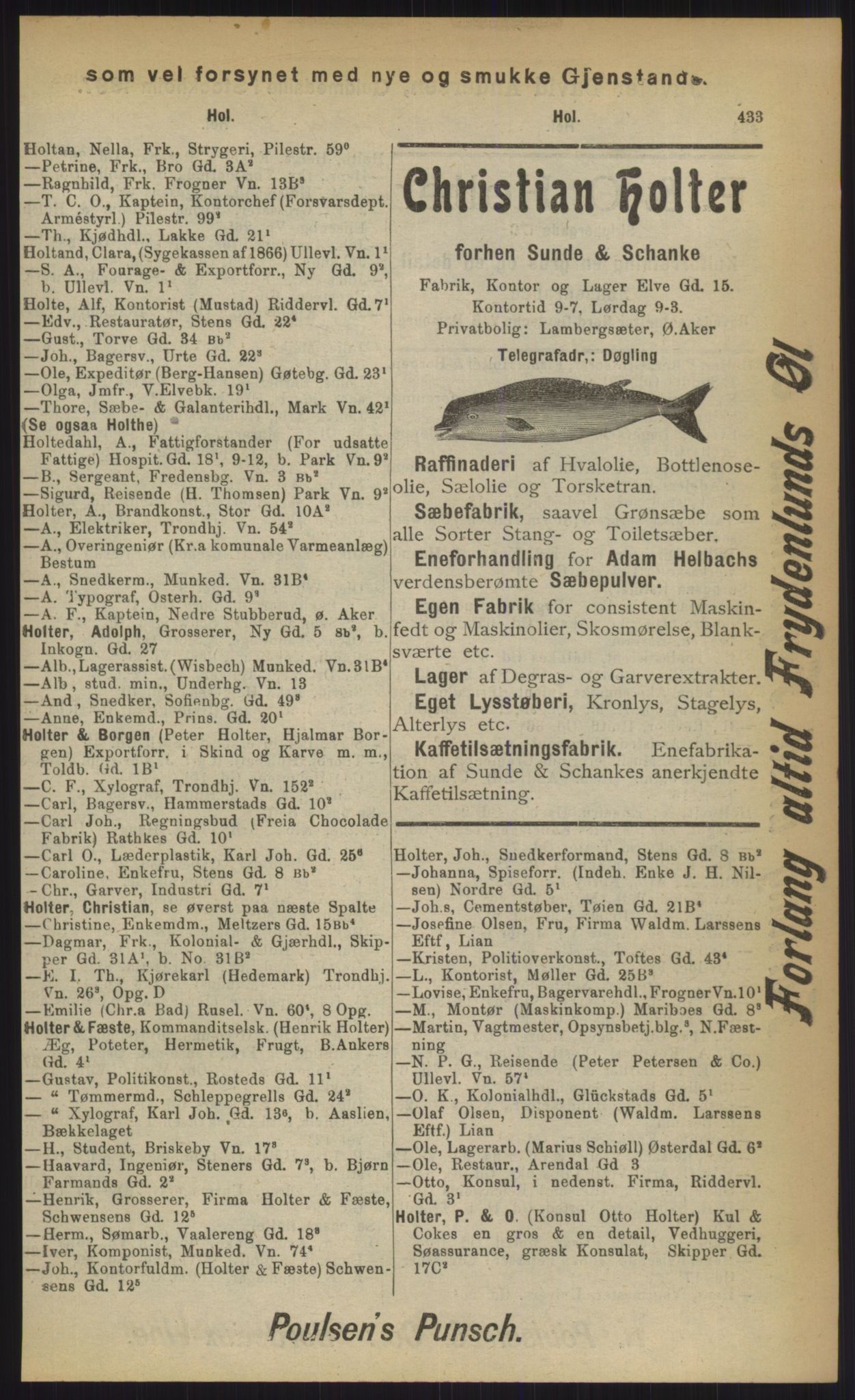 Kristiania/Oslo adressebok, PUBL/-, 1903, s. 433