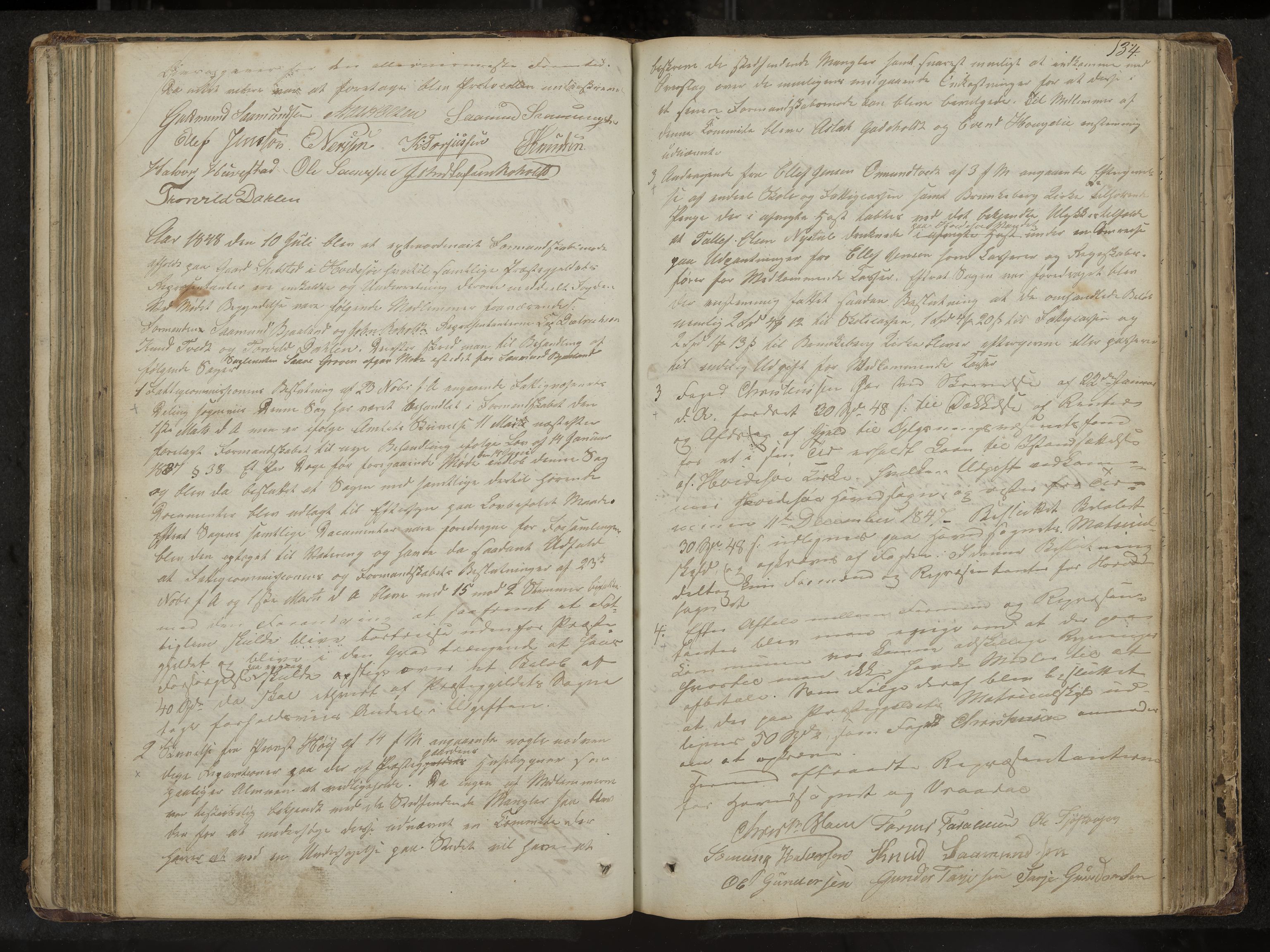 Kviteseid formannskap og sentraladministrasjon, IKAK/0829021/A/Aa/L0001: Møtebok med register, 1837-1866, s. 134