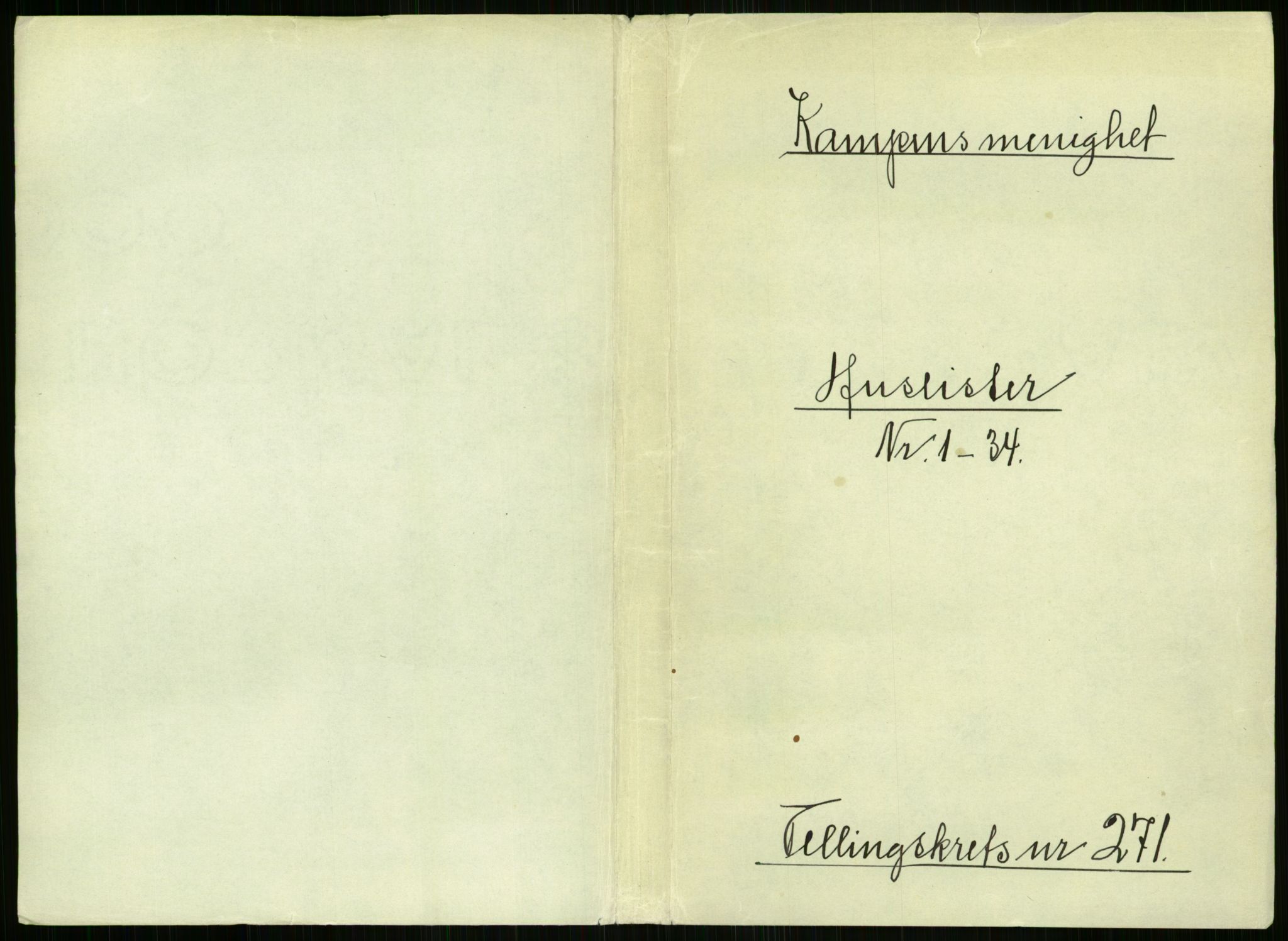 RA, Folketelling 1891 for 0301 Kristiania kjøpstad, 1891, s. 164487