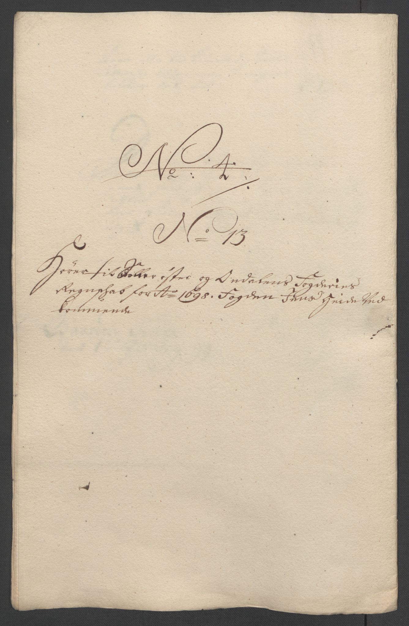 Rentekammeret inntil 1814, Reviderte regnskaper, Fogderegnskap, AV/RA-EA-4092/R13/L0836: Fogderegnskap Solør, Odal og Østerdal, 1698, s. 203