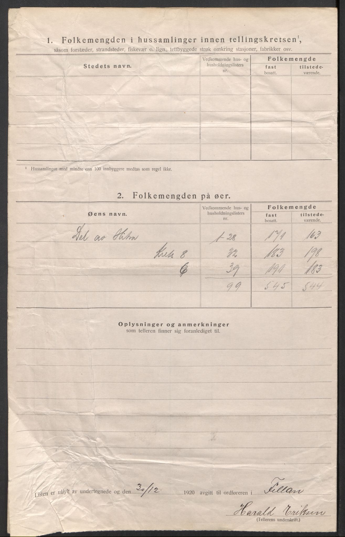 SAT, Folketelling 1920 for 1616 Fillan herred, 1920, s. 26