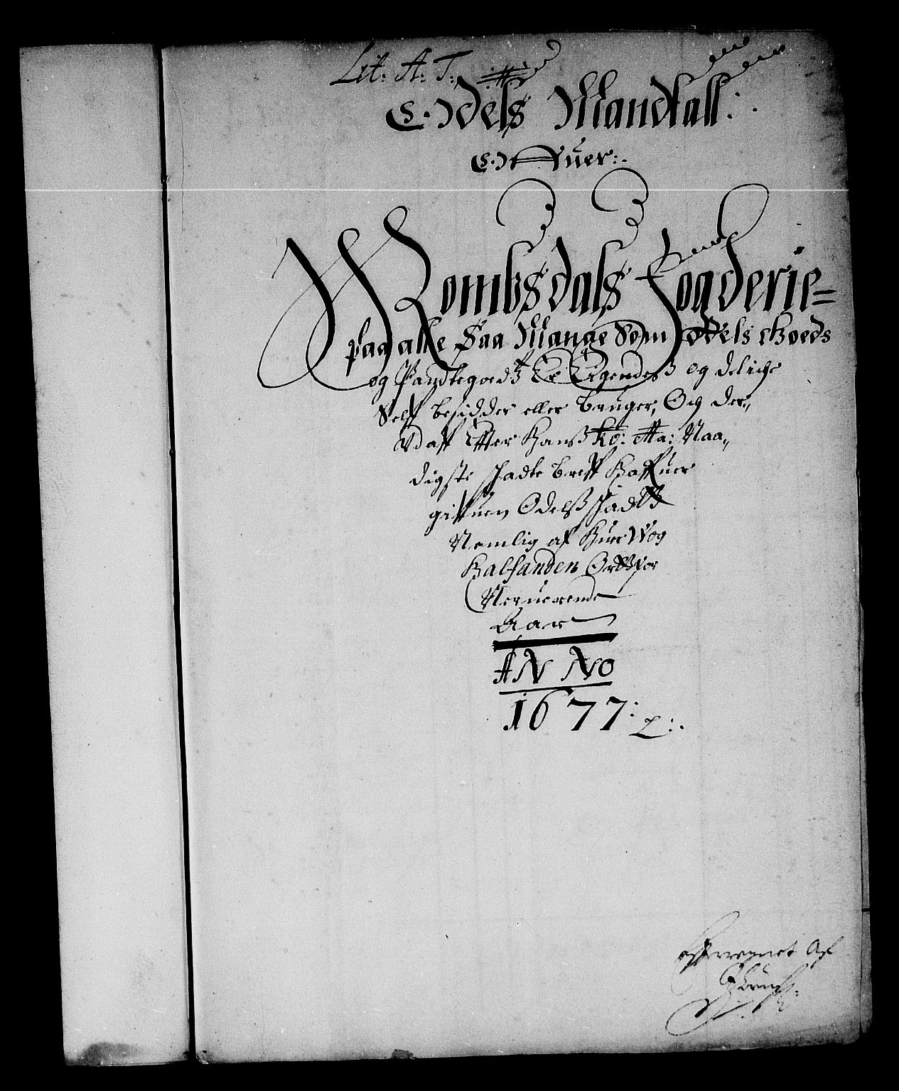Rentekammeret inntil 1814, Reviderte regnskaper, Stiftamtstueregnskaper, Trondheim stiftamt og Nordland amt, AV/RA-EA-6044/R/Re/L0048: Trondheim stiftamt og Nordland amt, 1677